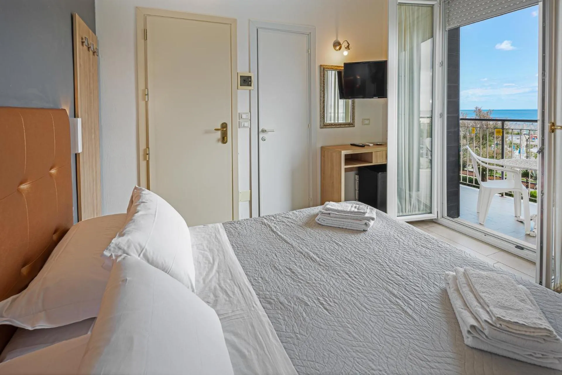 Bed in Hotel Rudy Cervia