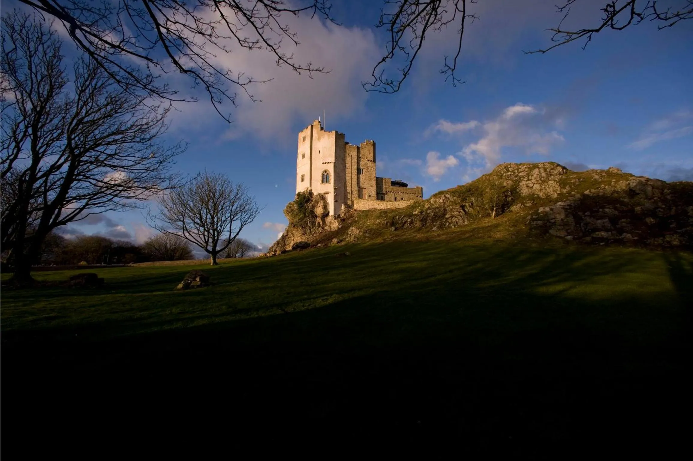 Garden view in Roch Castle
