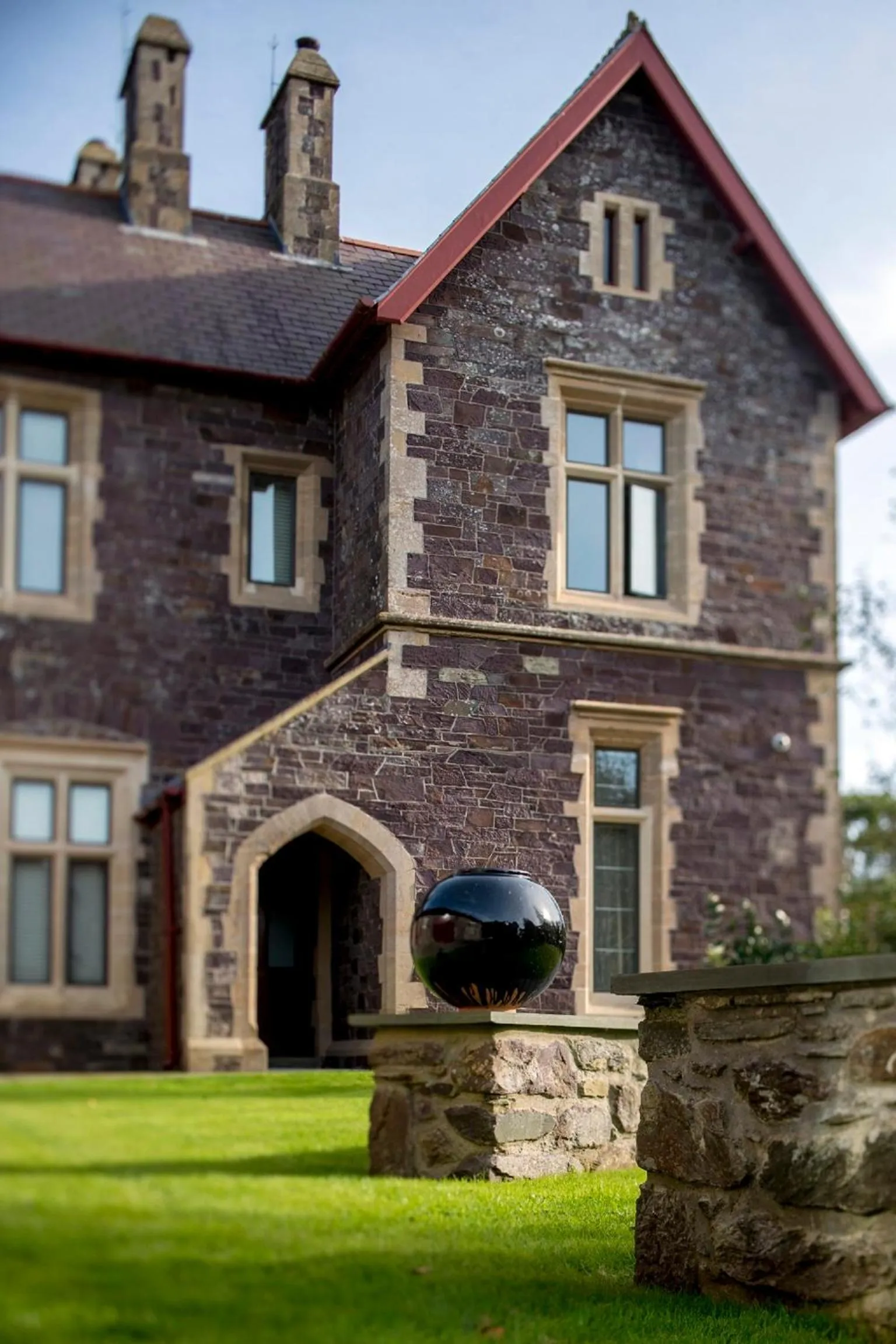 Facade/entrance in Penrhiw Priory