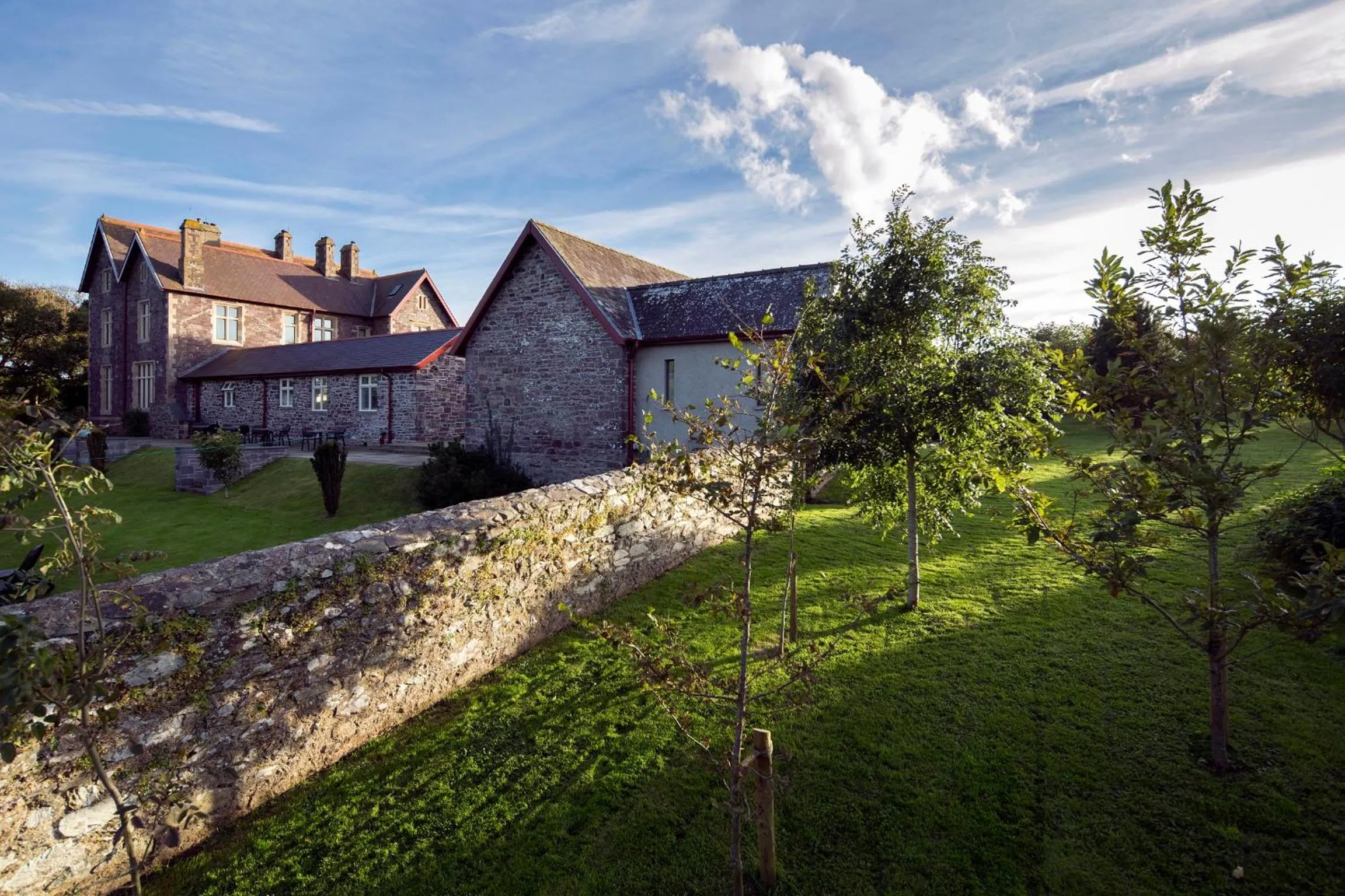 Natural landscape in Penrhiw Priory