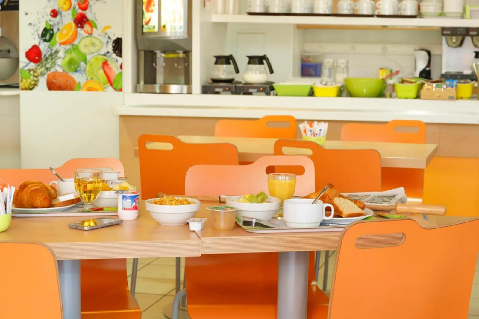 Buffet breakfast in First Inn Hotel