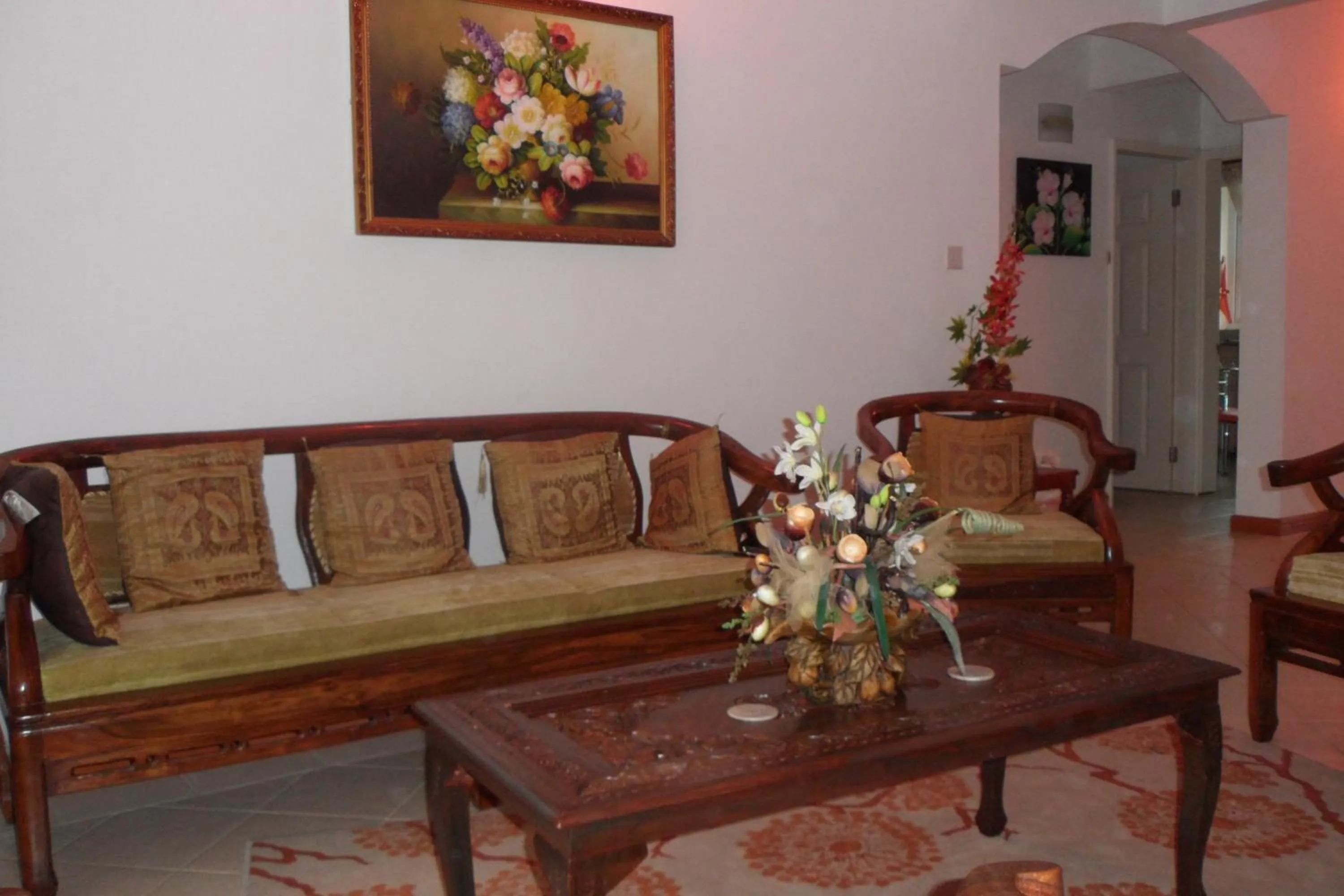 Living room in Golden Rod villa