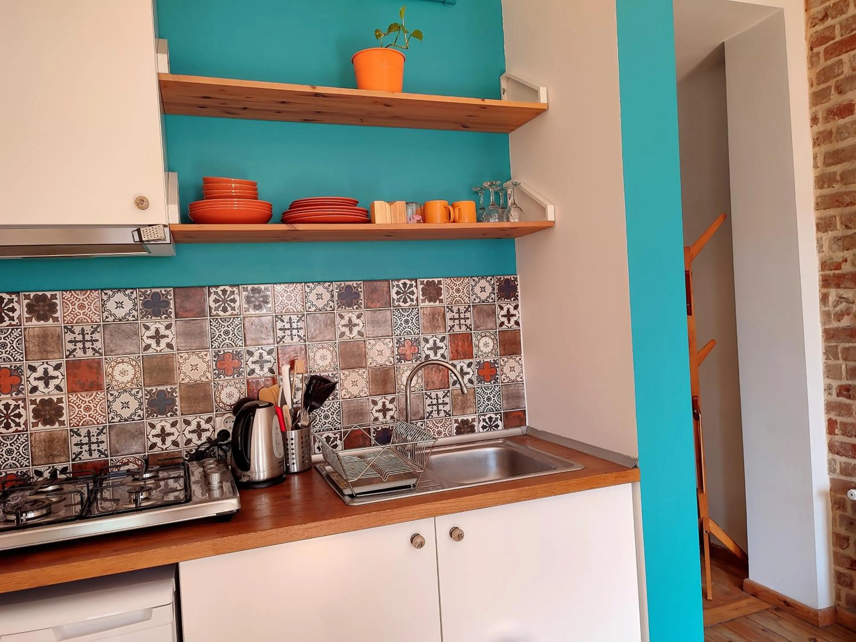 Kitchen or kitchenette in Kunterbunt Istanbul