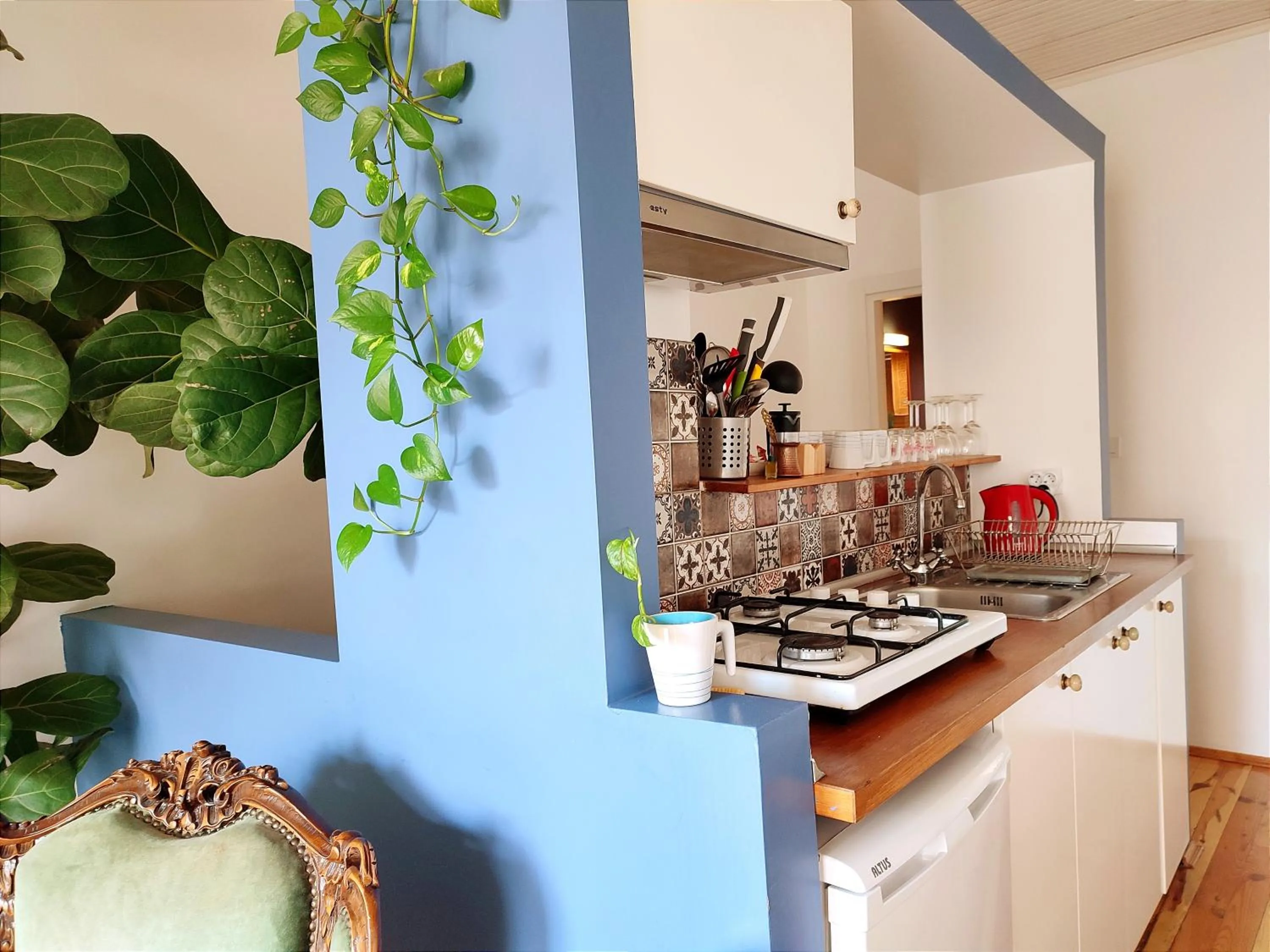 Kitchen or kitchenette in Kunterbunt Istanbul