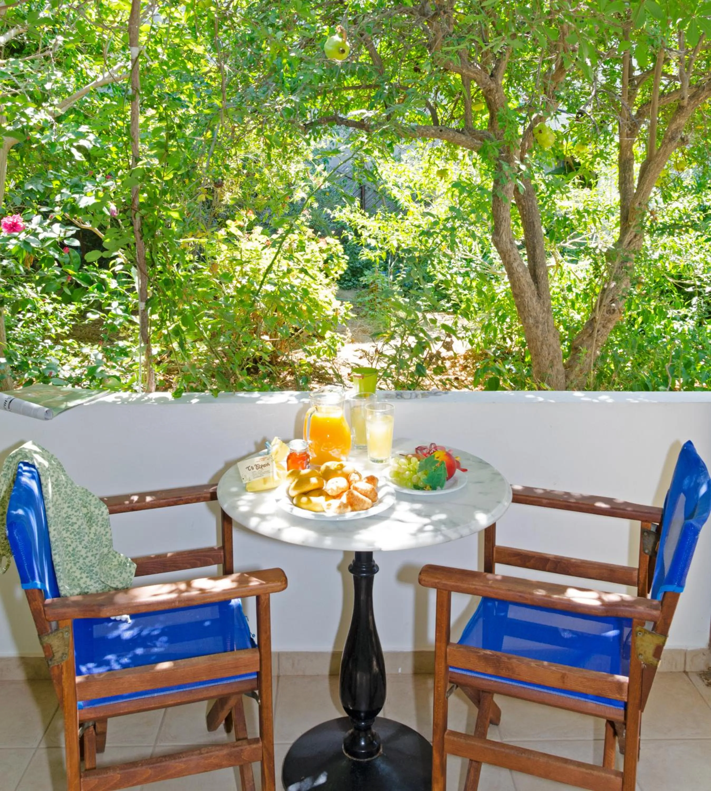 Garden view in Gerani Studios