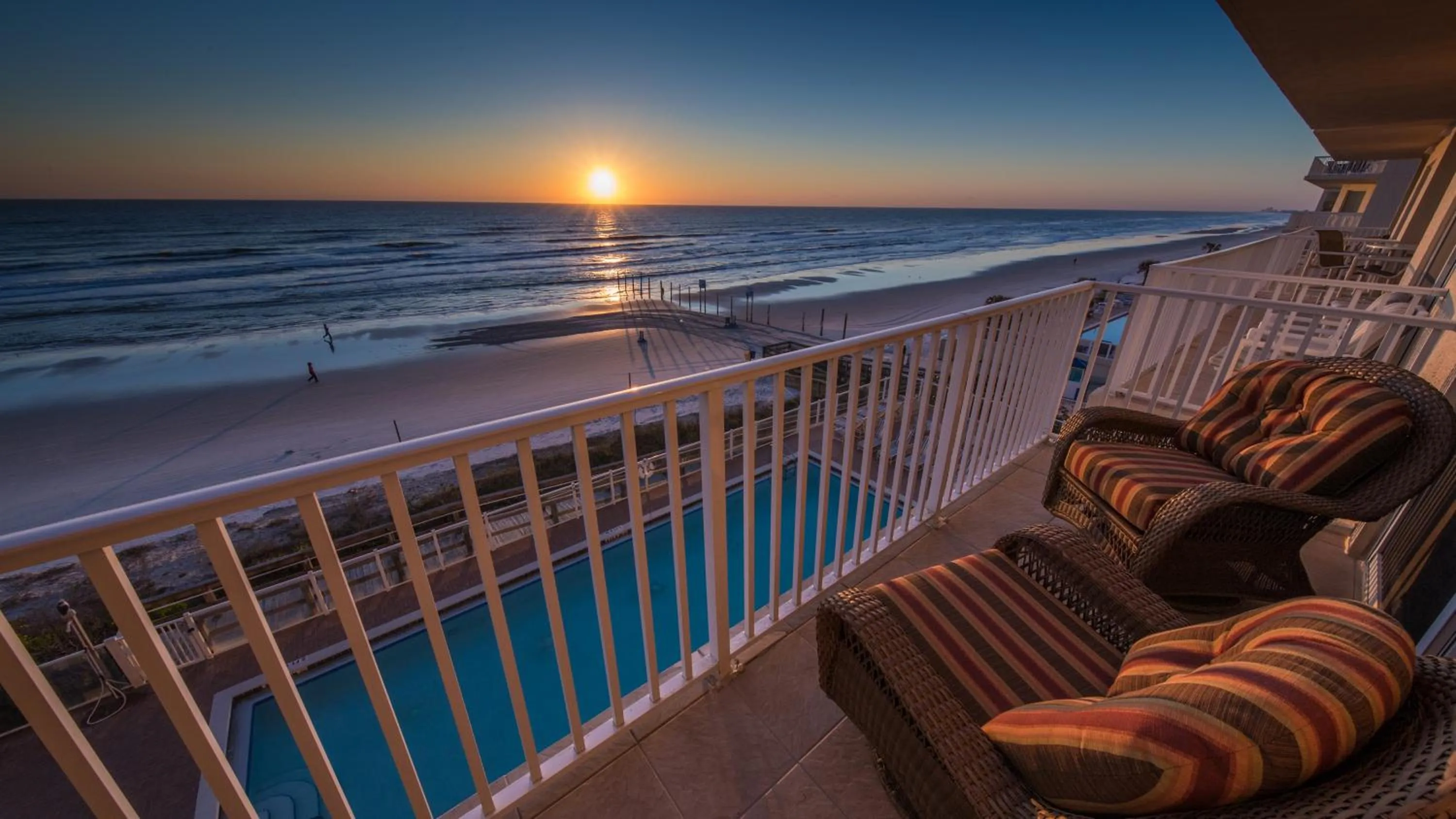 Patio in Family Friendly - Direct Oceanfront Sanibel 303