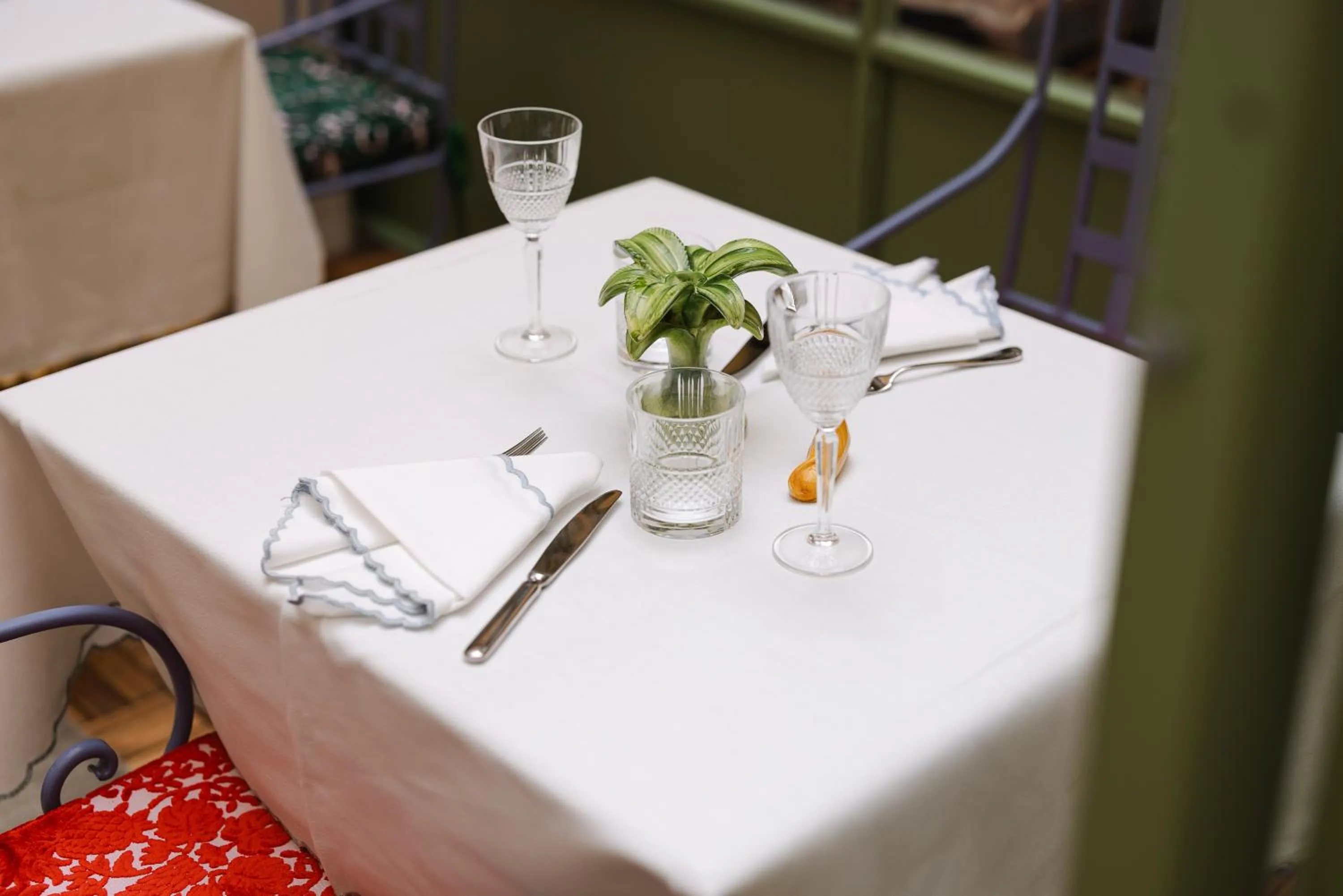 Dining area in Hotel Number Nine