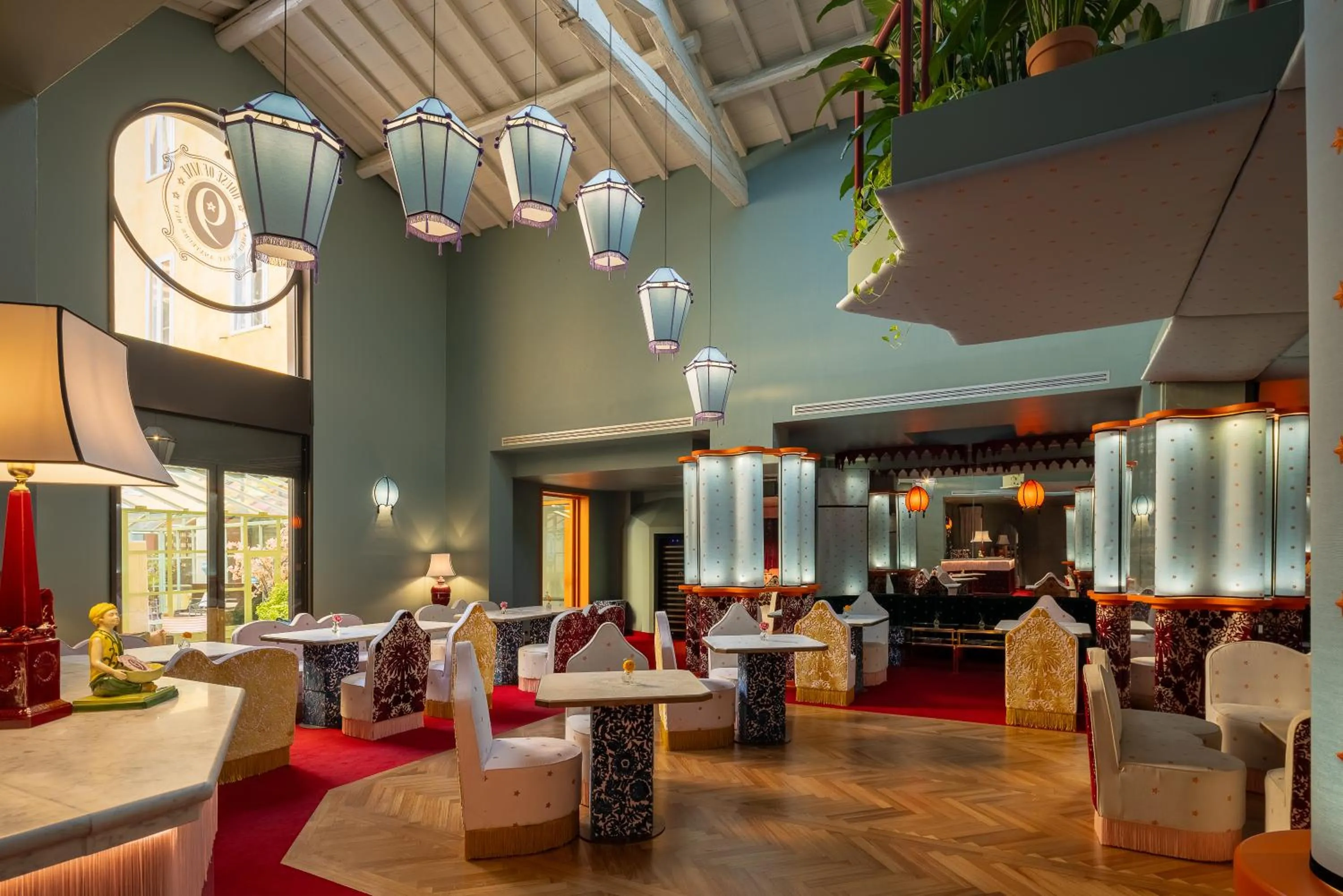 Dining area in Hotel Number Nine