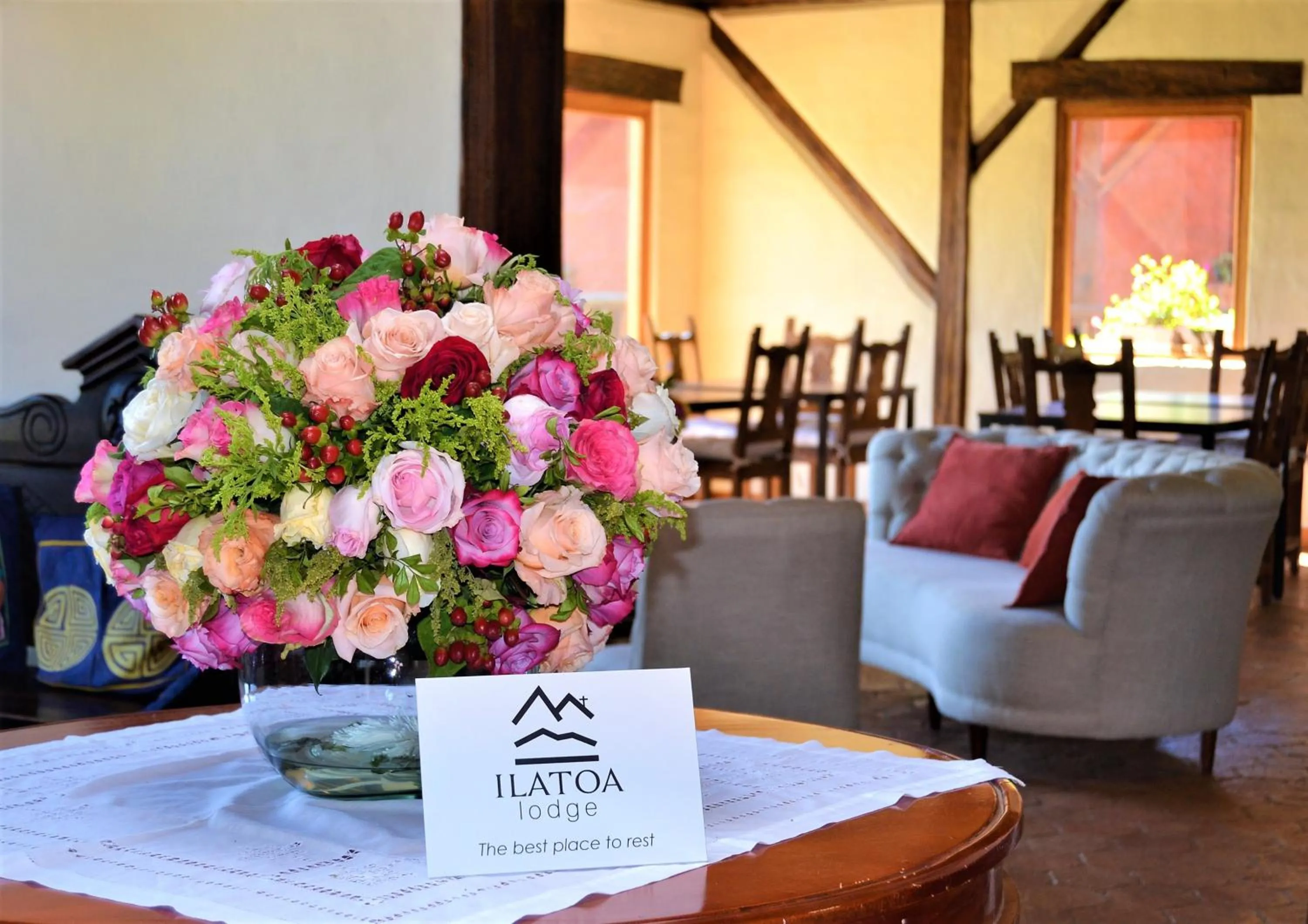 Decorative detail in Ilatoa Lodge