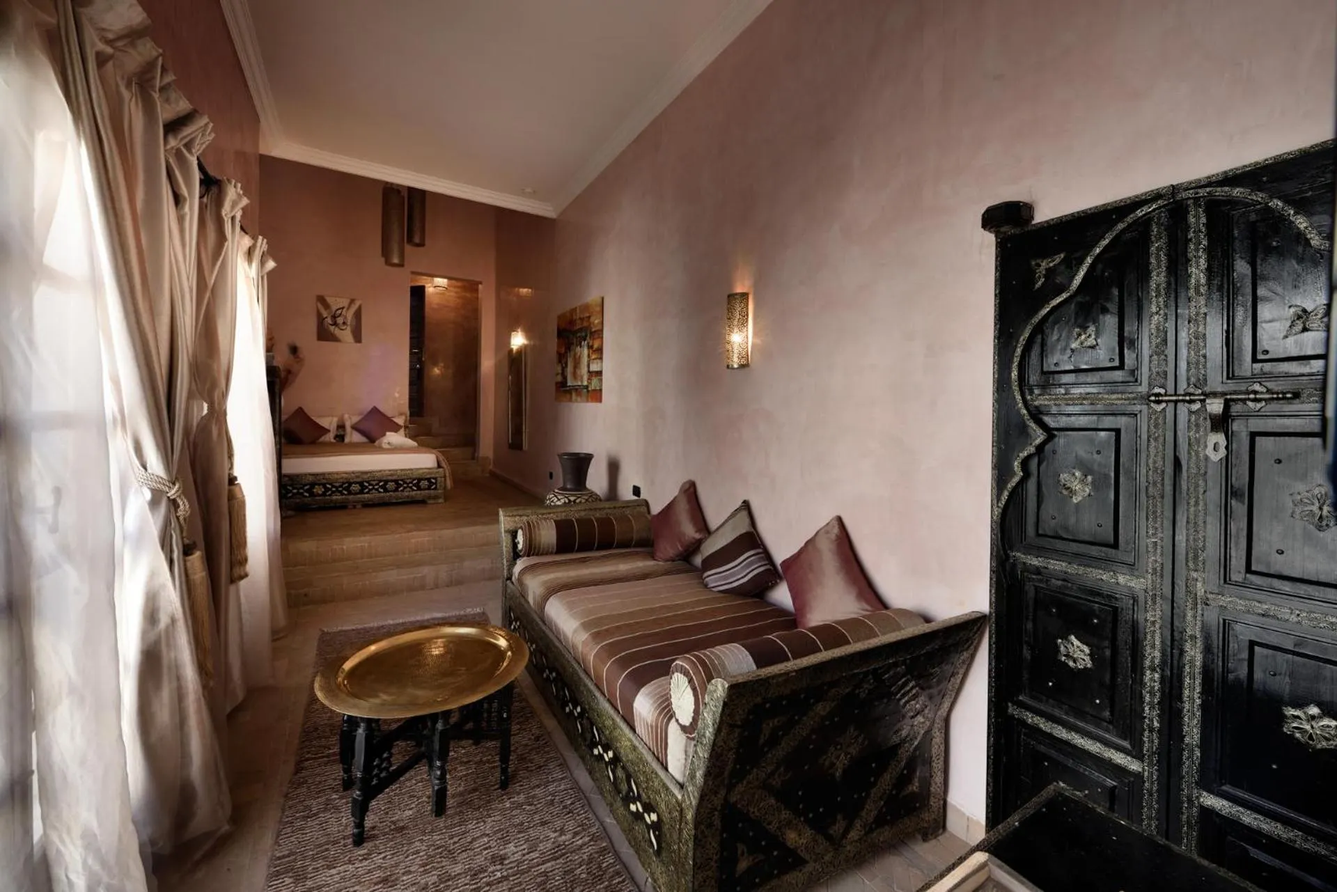 Living room in Riad les Ammonites and Spa