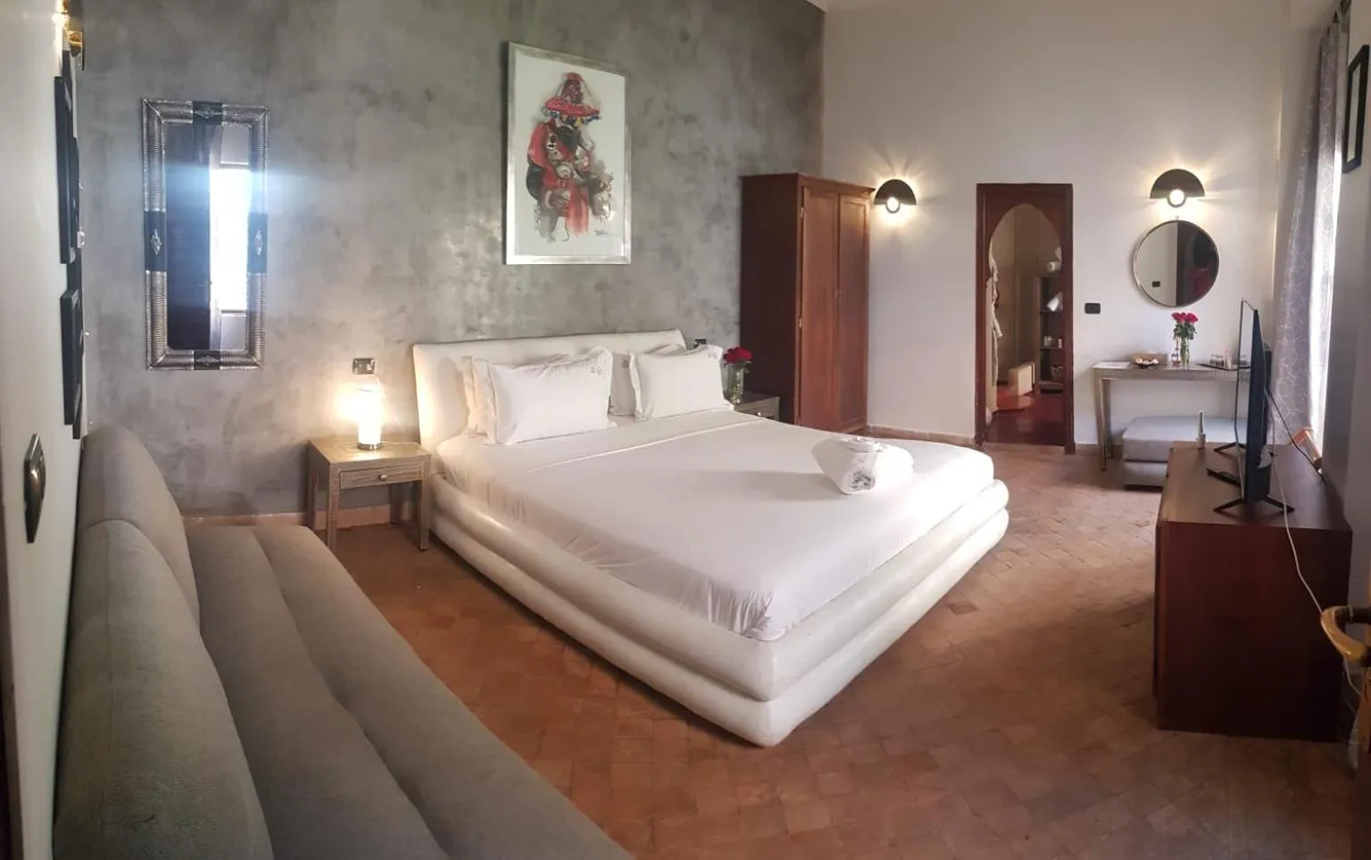 Bed in Riad les Ammonites and Spa