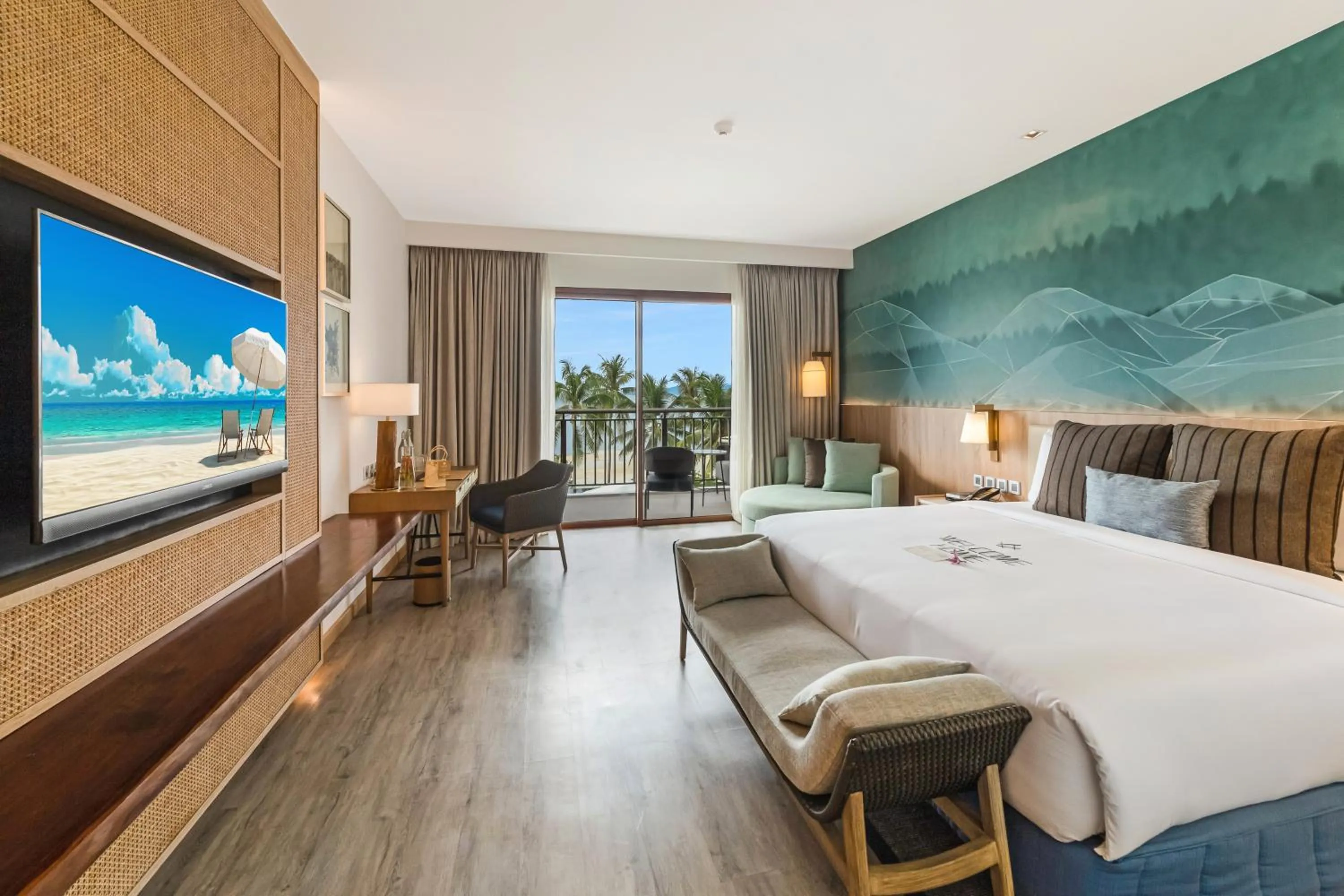 Property building, Bed in Modala Beach Resort