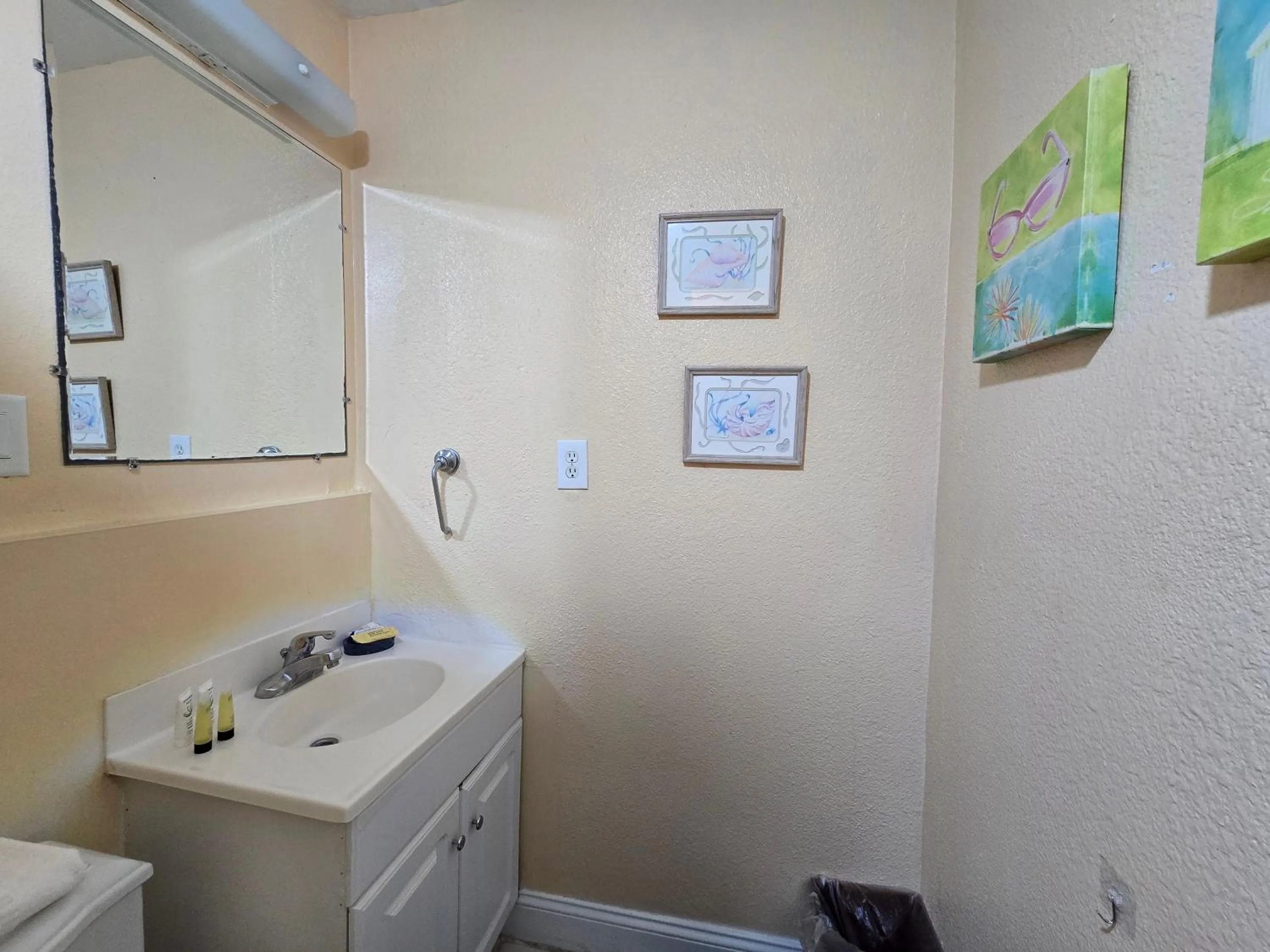 Bathroom in Oceanfront Sea Scape Motel