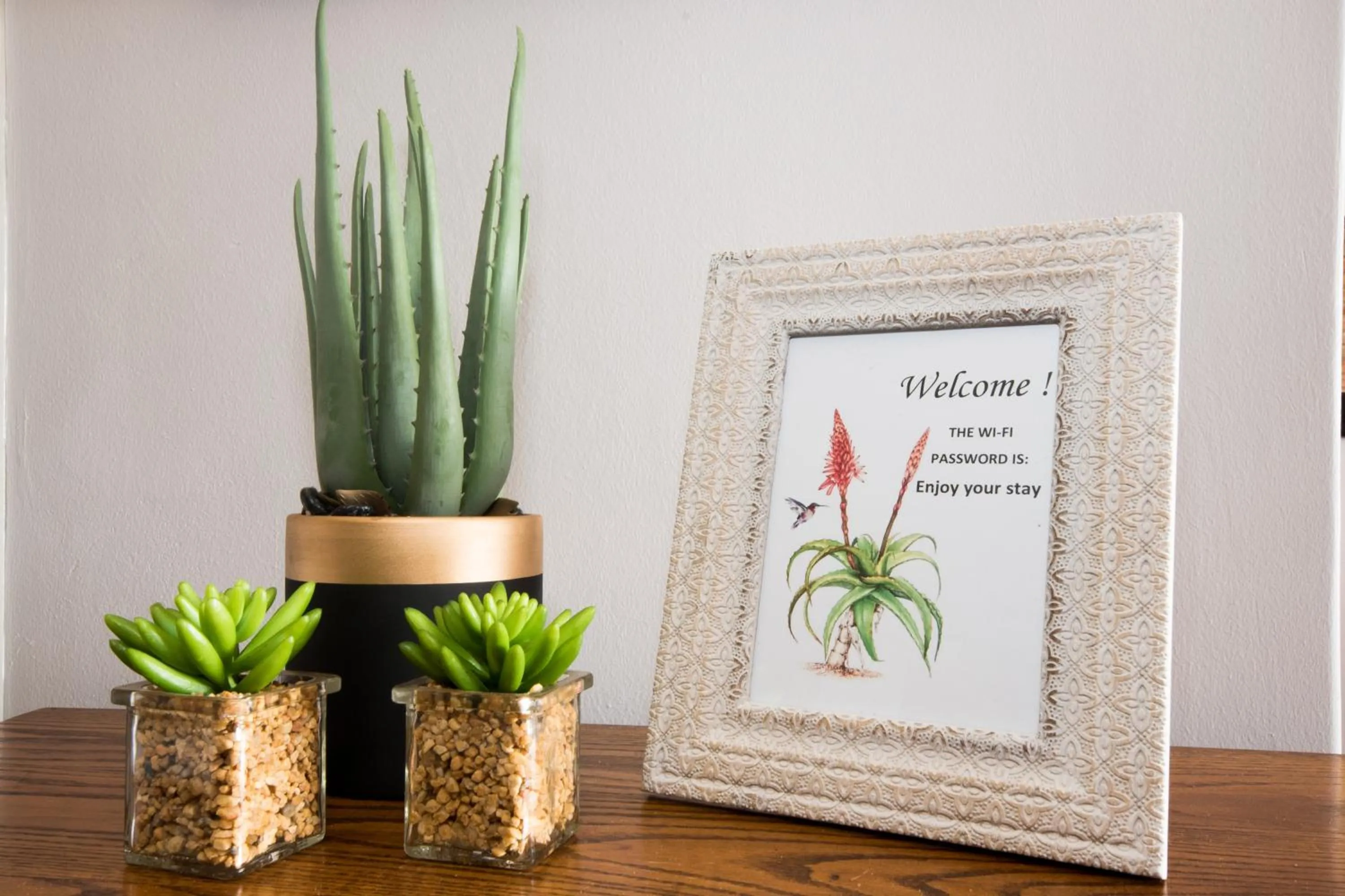 Decorative detail in Hillside Guesthouse Umhlanga