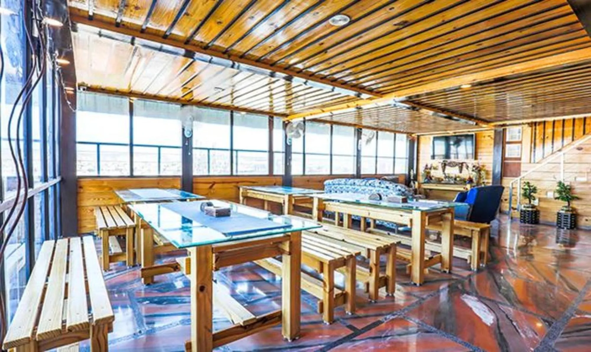 Seating area in The Lodge