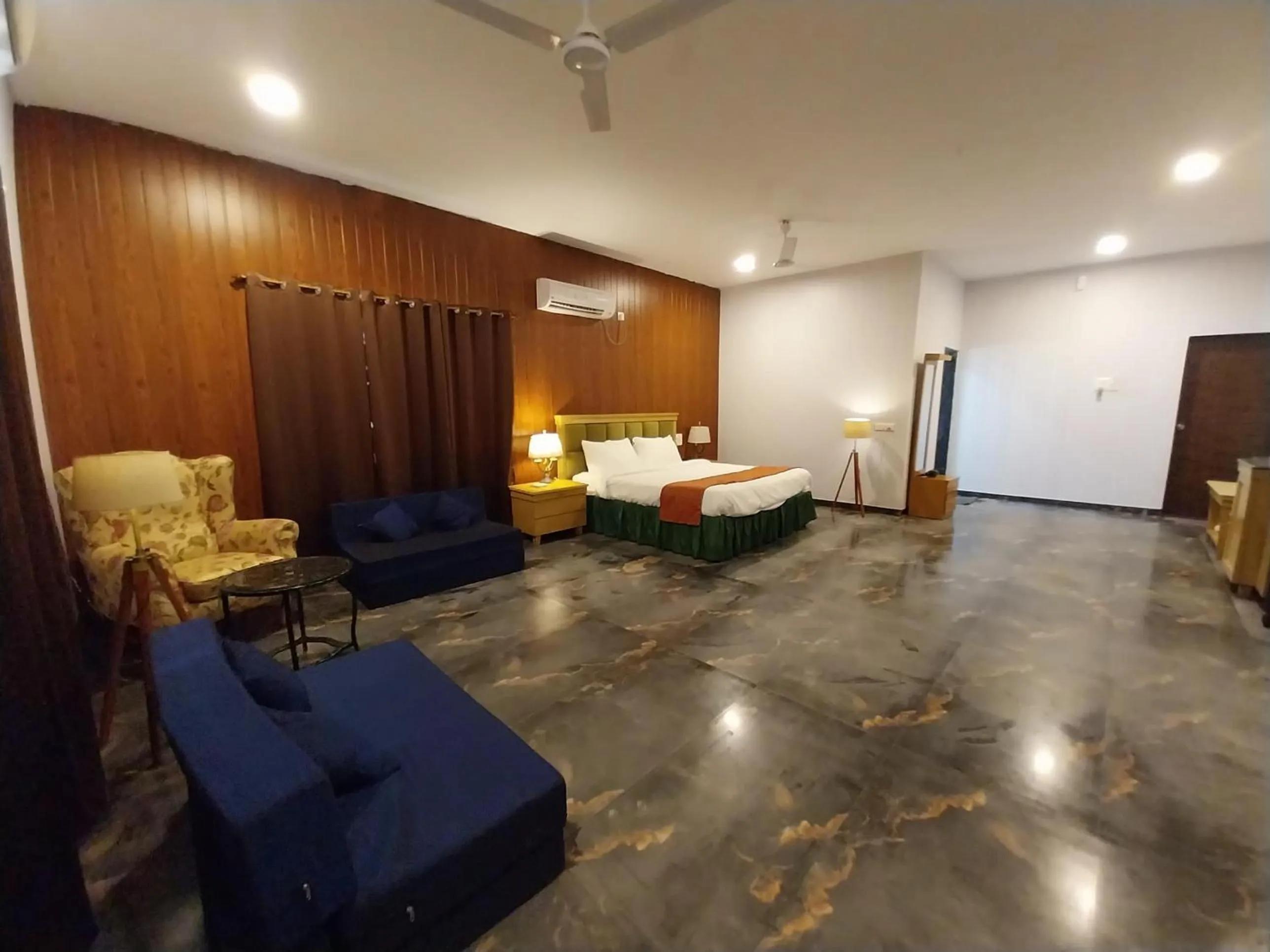 Seating area in Mango Valley Resort Ganpatipule