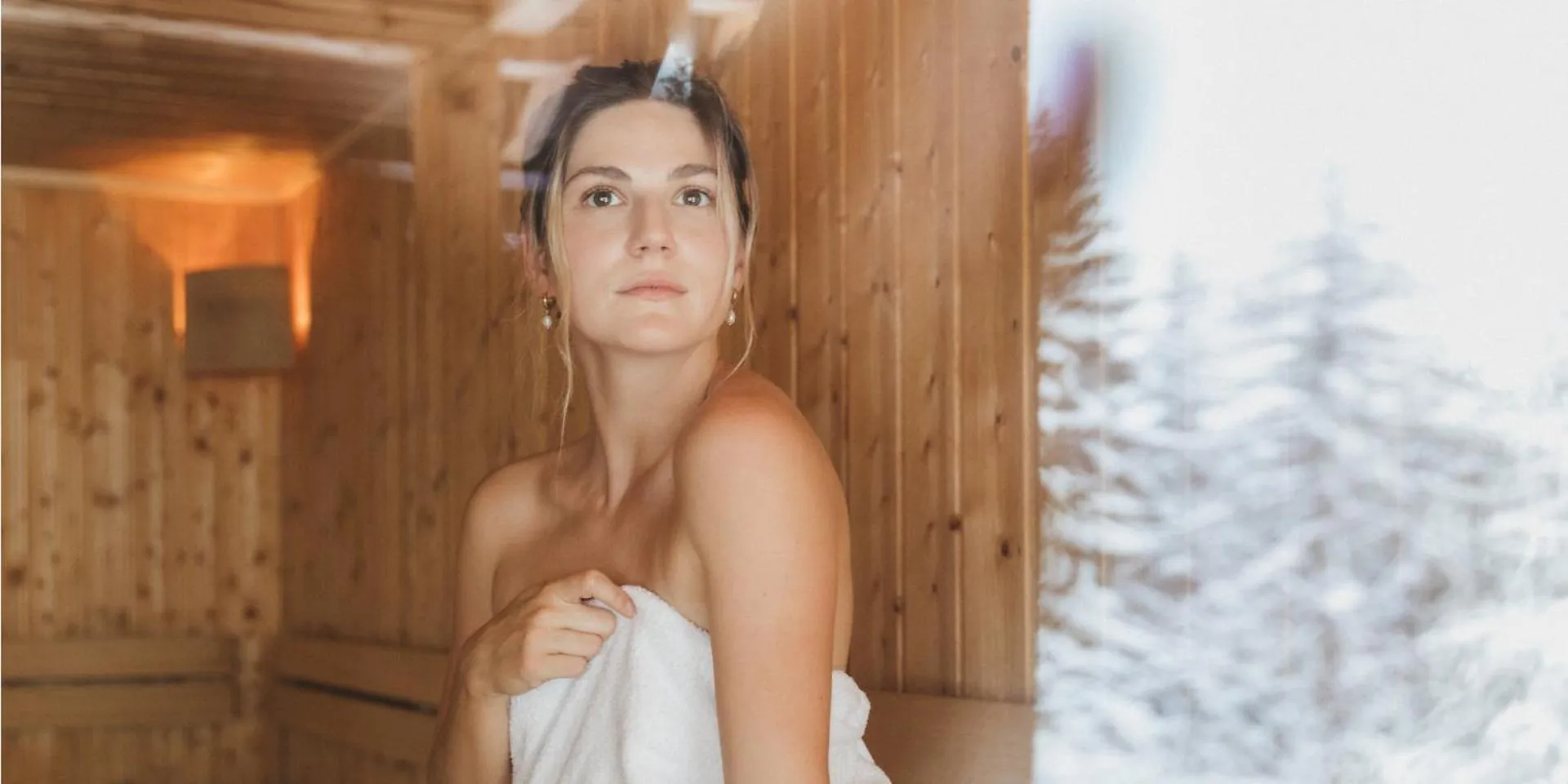 Sauna in Naturel Hoteldorf Schönleitn