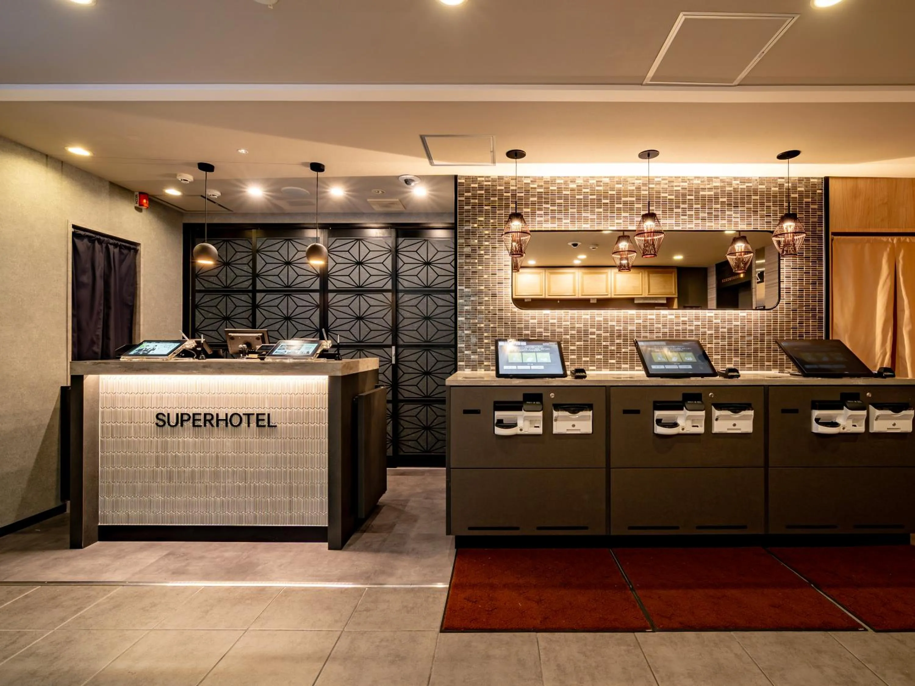 Lobby or reception in Super Hotel Namba Nipponbashi