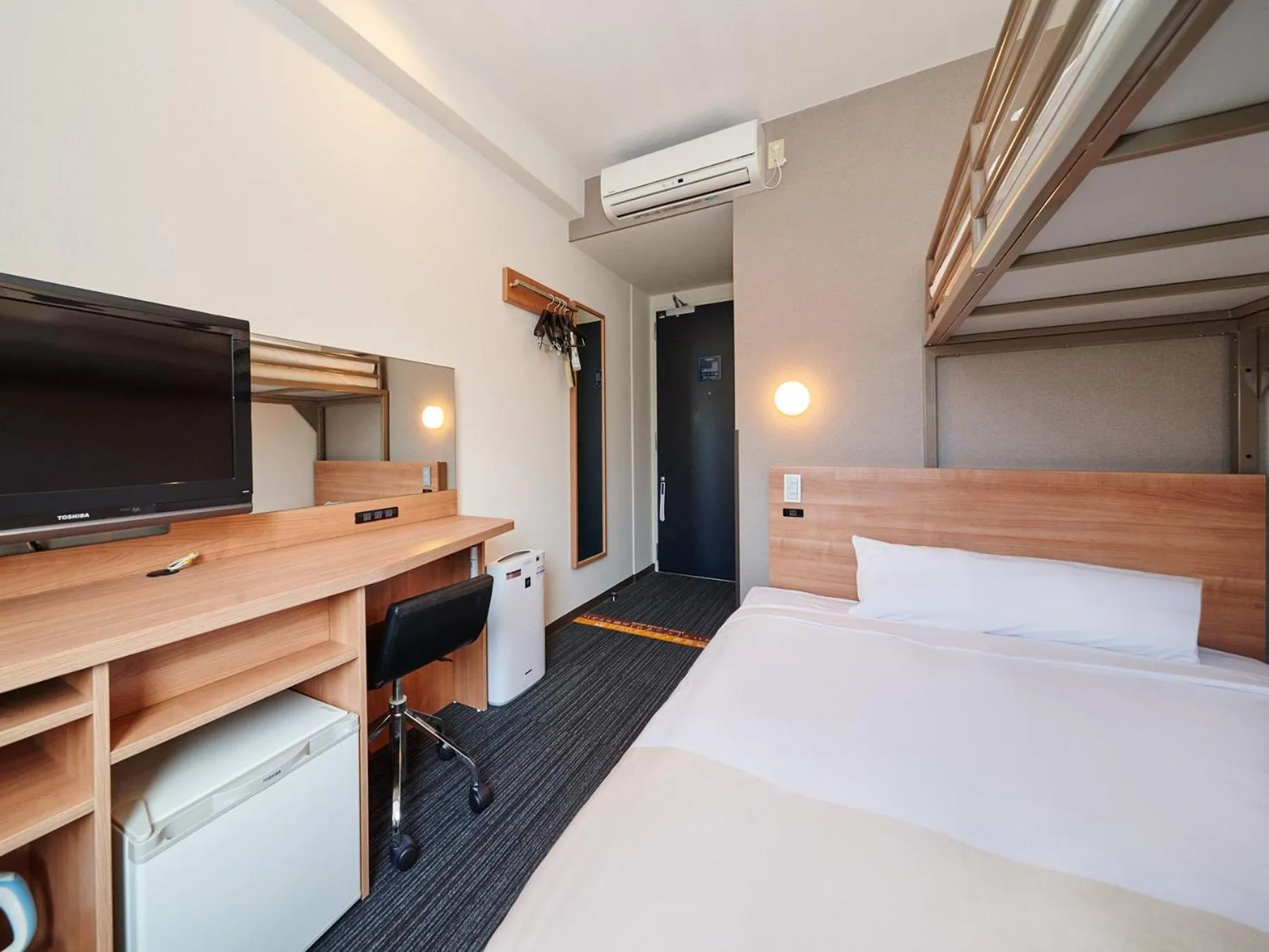 Bed in Super Hotel Namba Nipponbashi