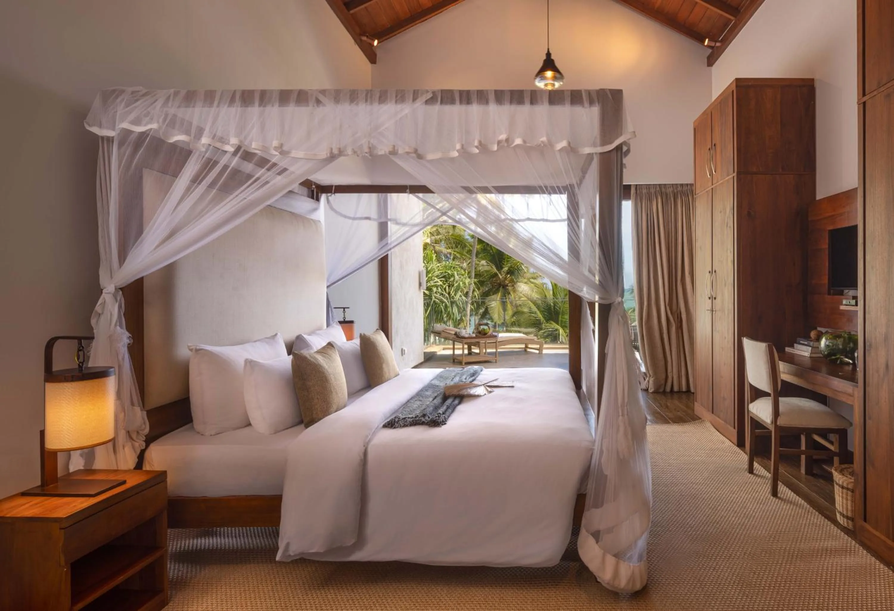 Bed in Villa Blu