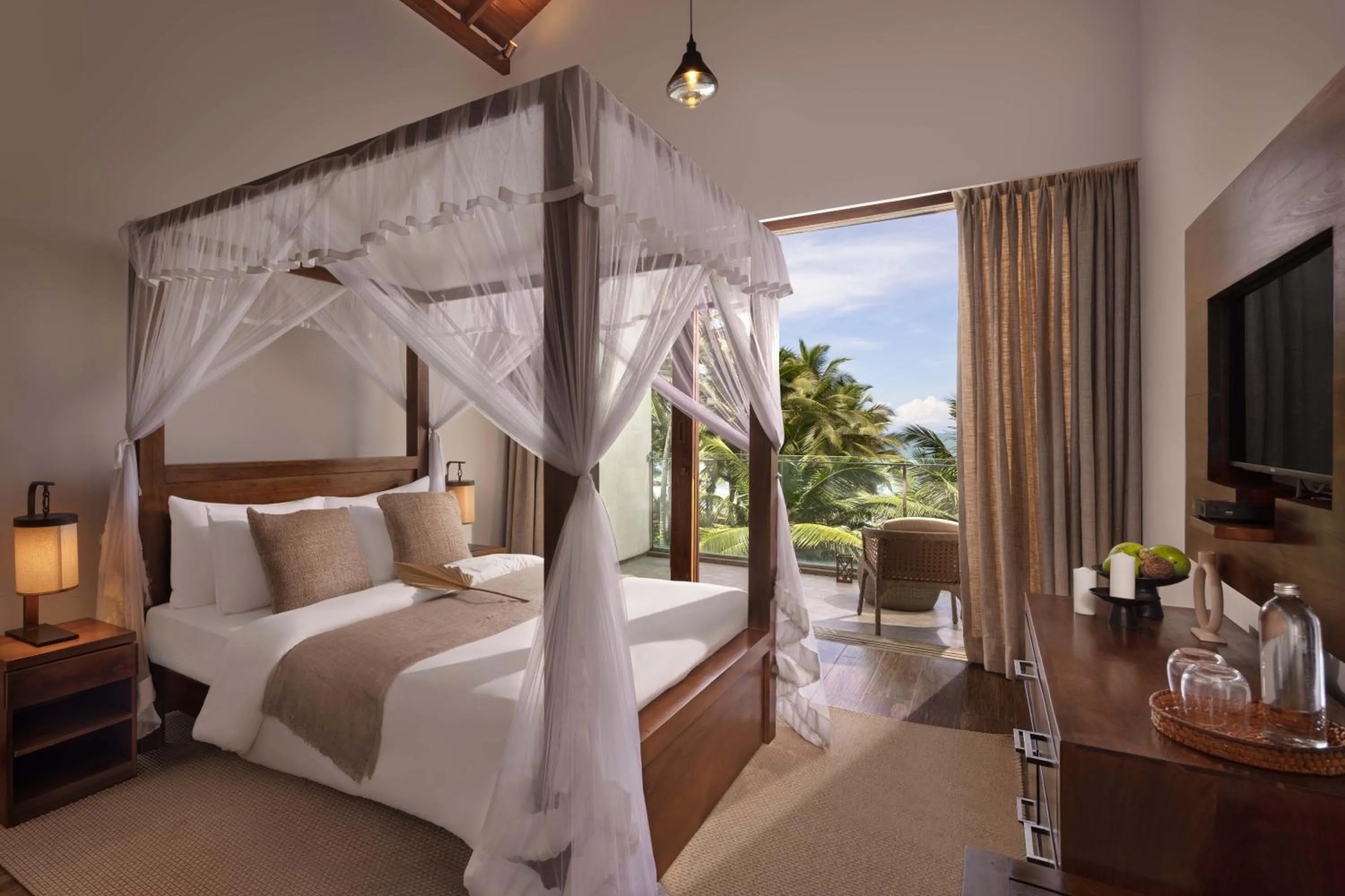 Bed in Villa Blu