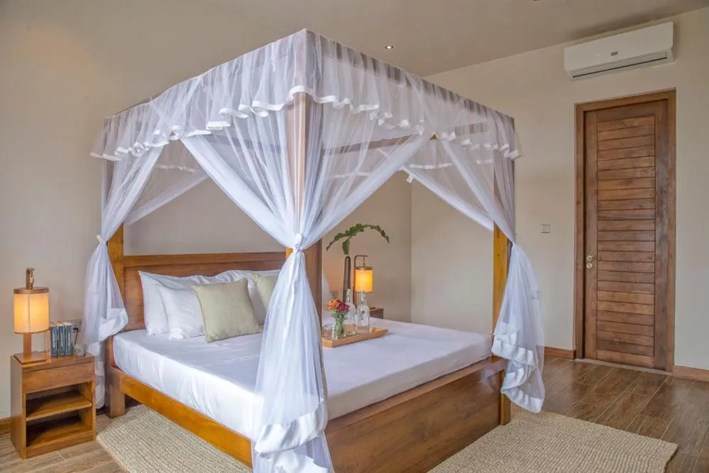 Bed in Villa Blu