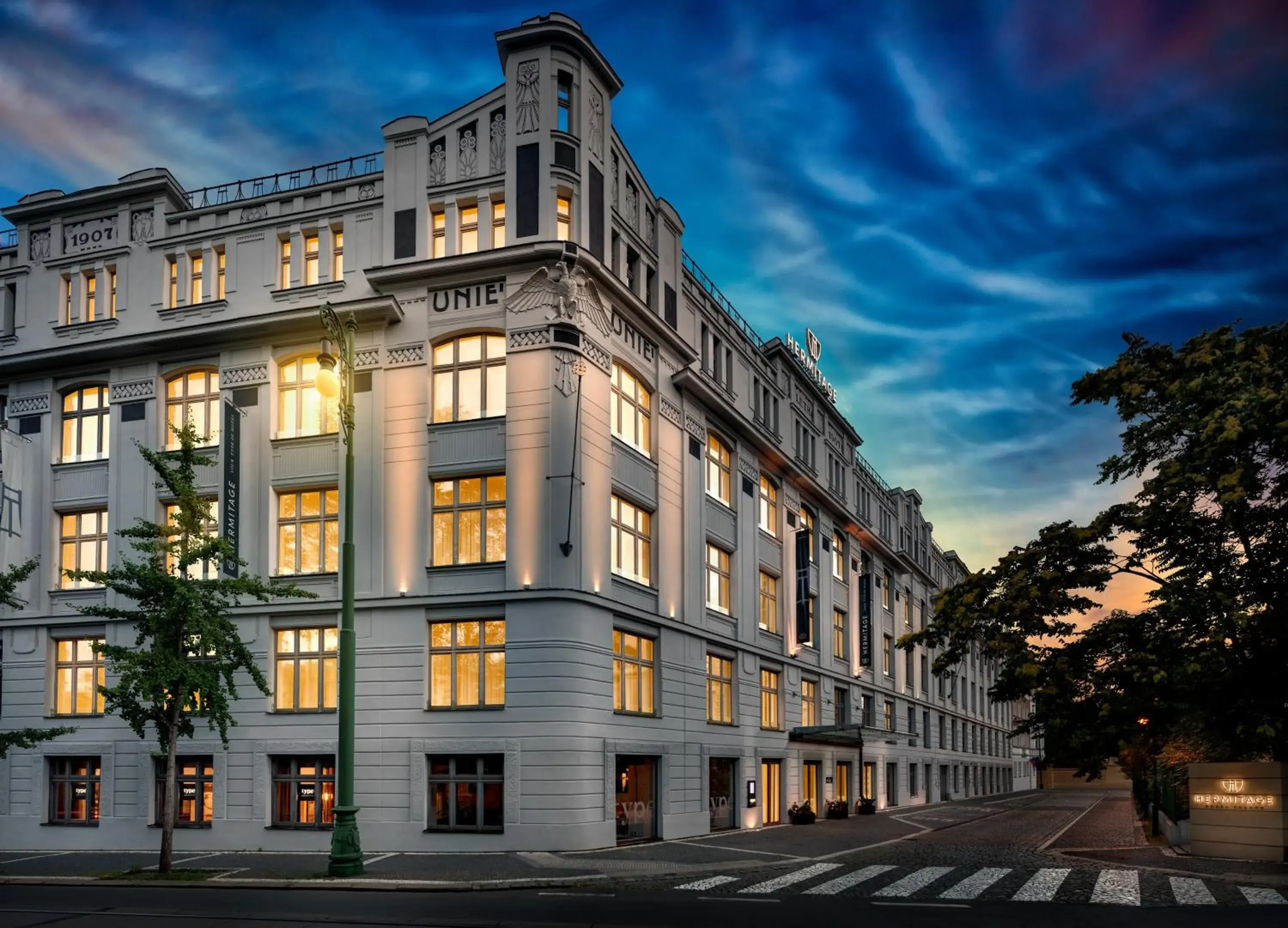 Property building in Hermitage Hotel Prague Property building in Hermitage Hotel Prague