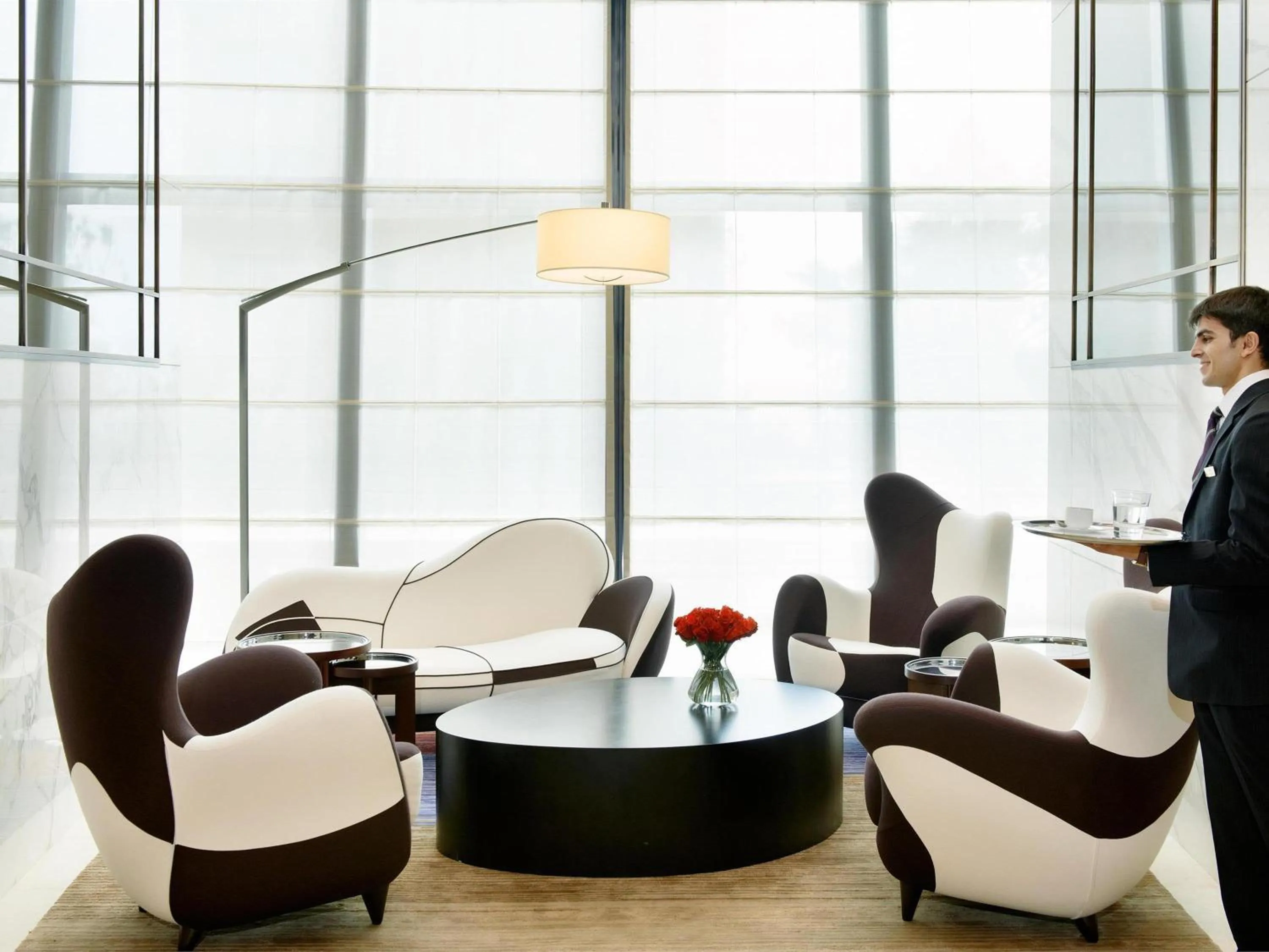 Lounge or bar in Fairmont Baku, Flame Towers