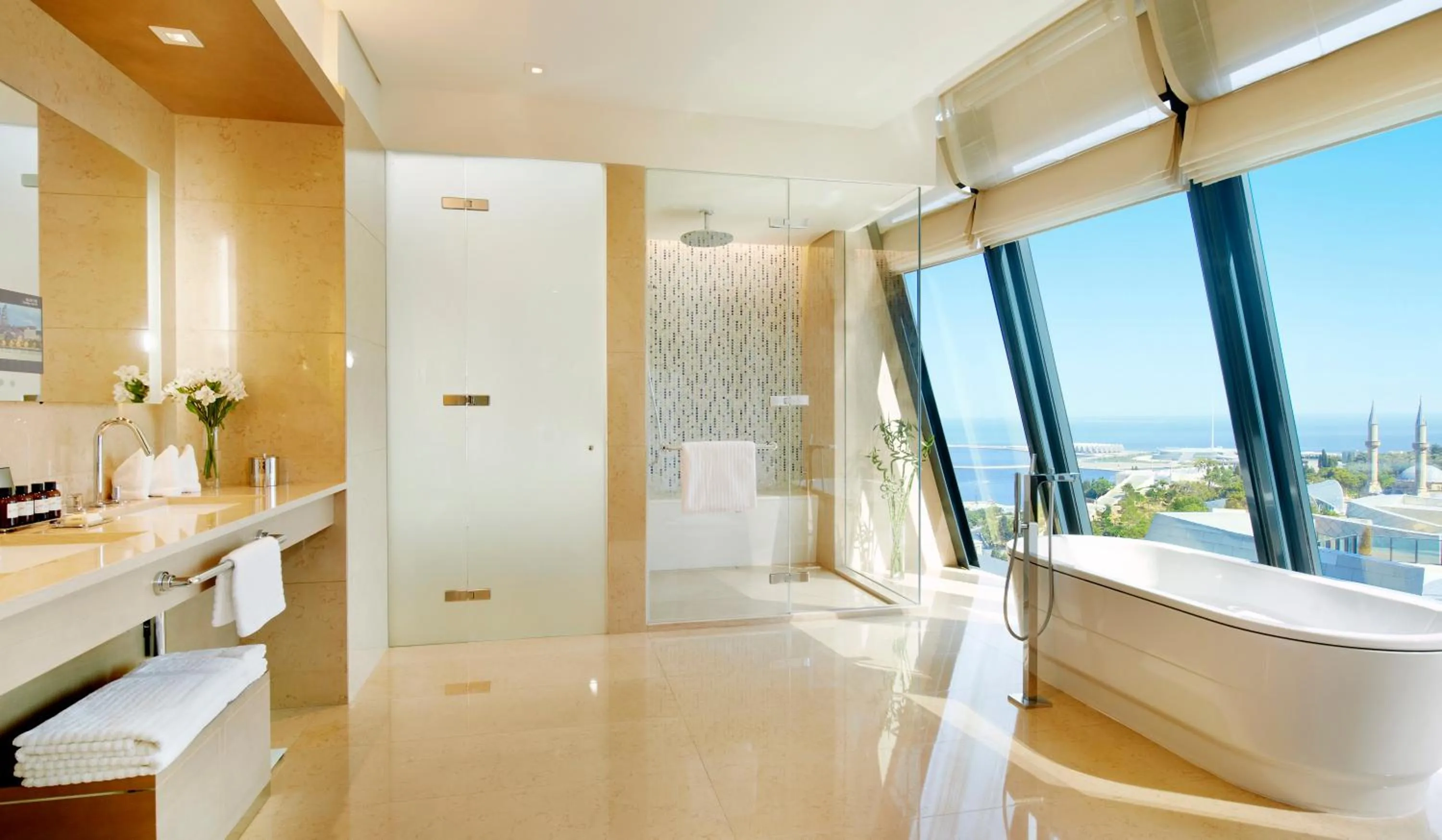 Bathroom in Fairmont Baku, Flame Towers
