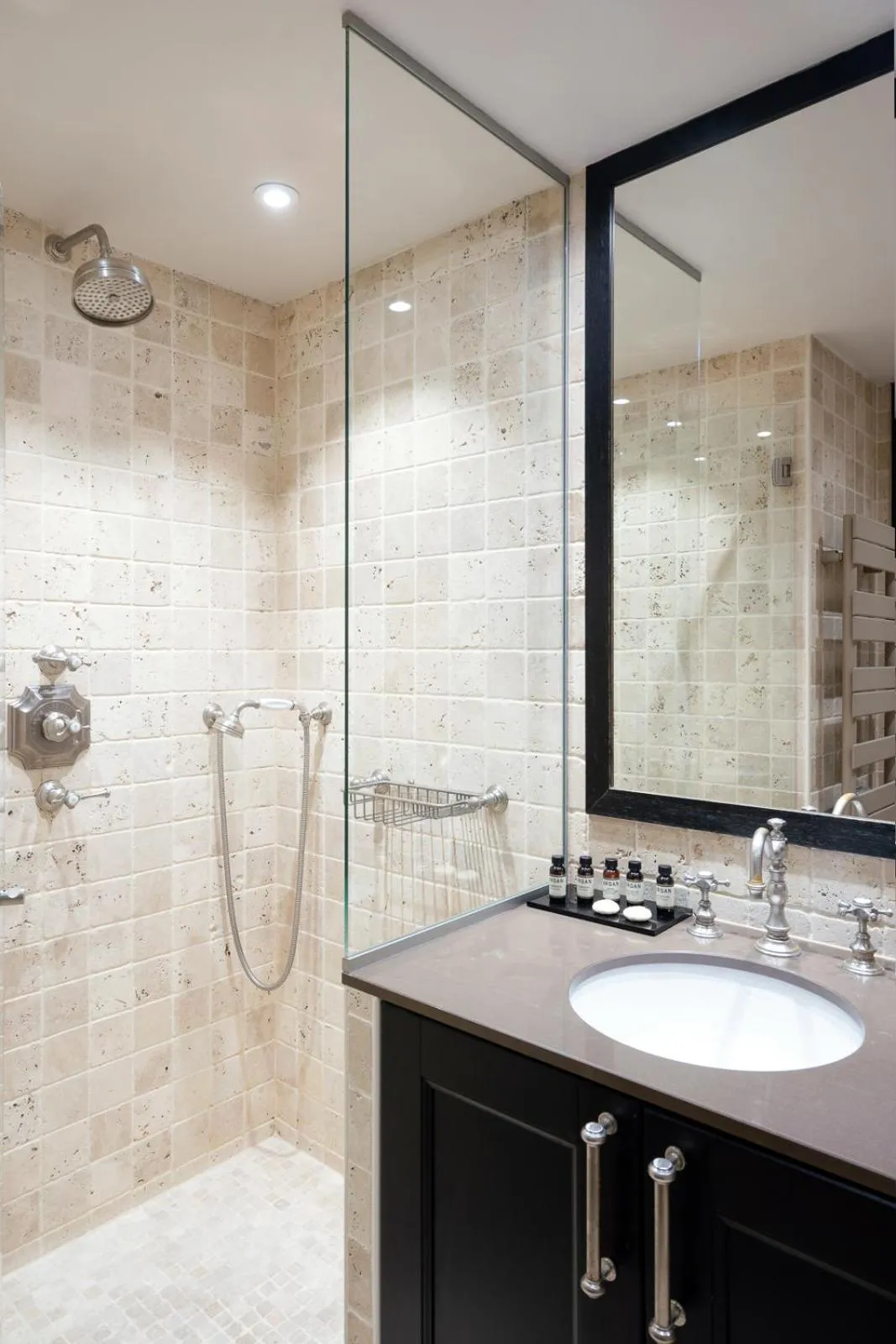 Shower in Hotel Saint-Louis Marais