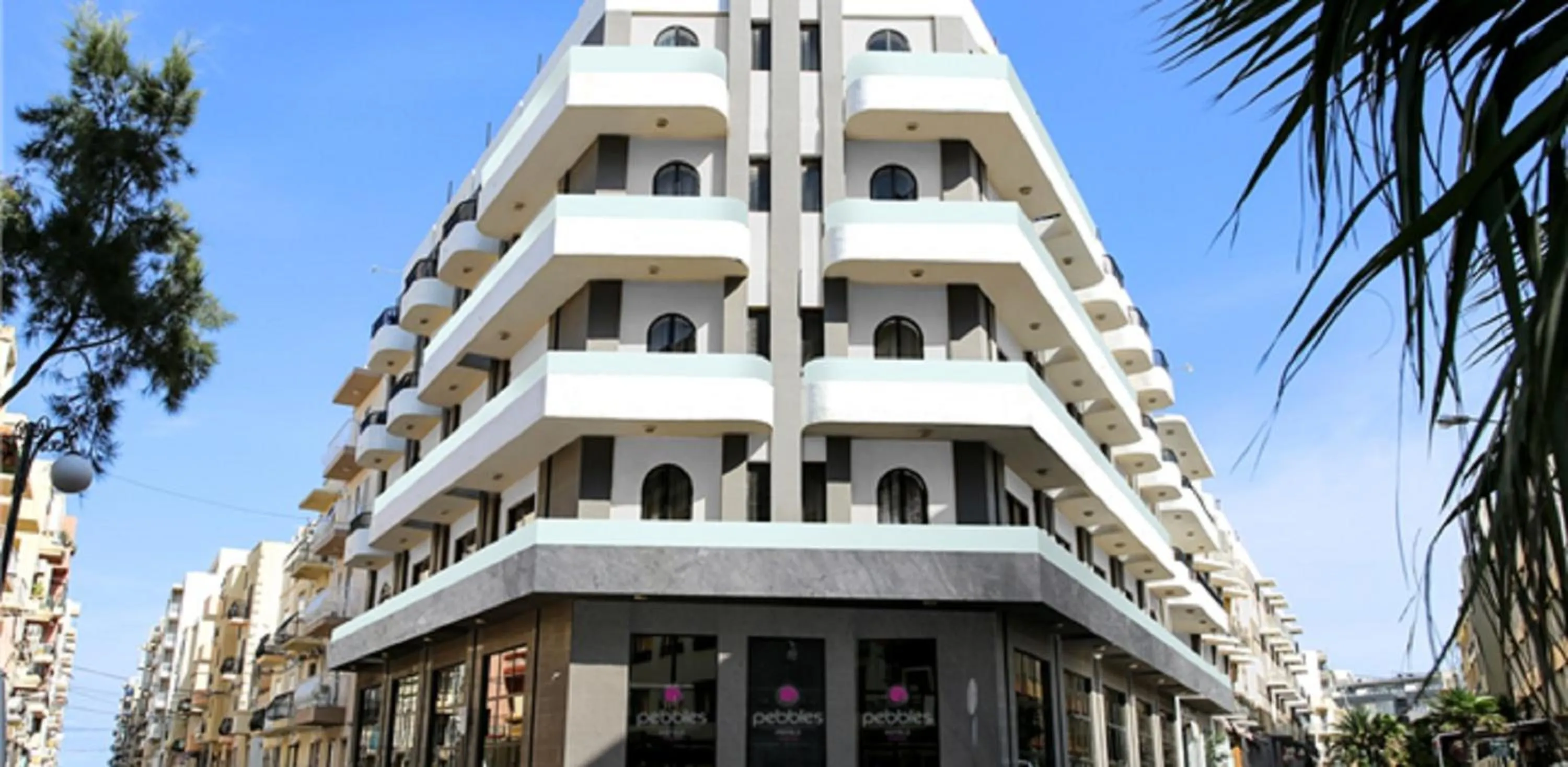 Facade/entrance in Pebbles Resort