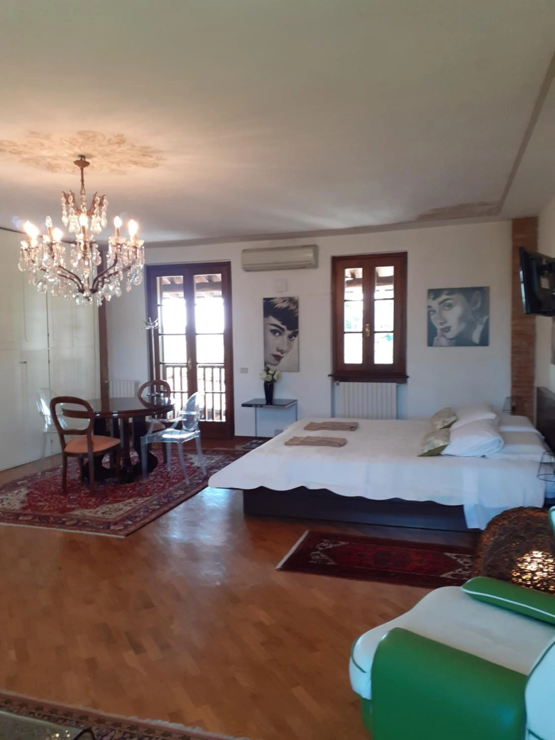 Bed in B&B Cascina in Franciacorta