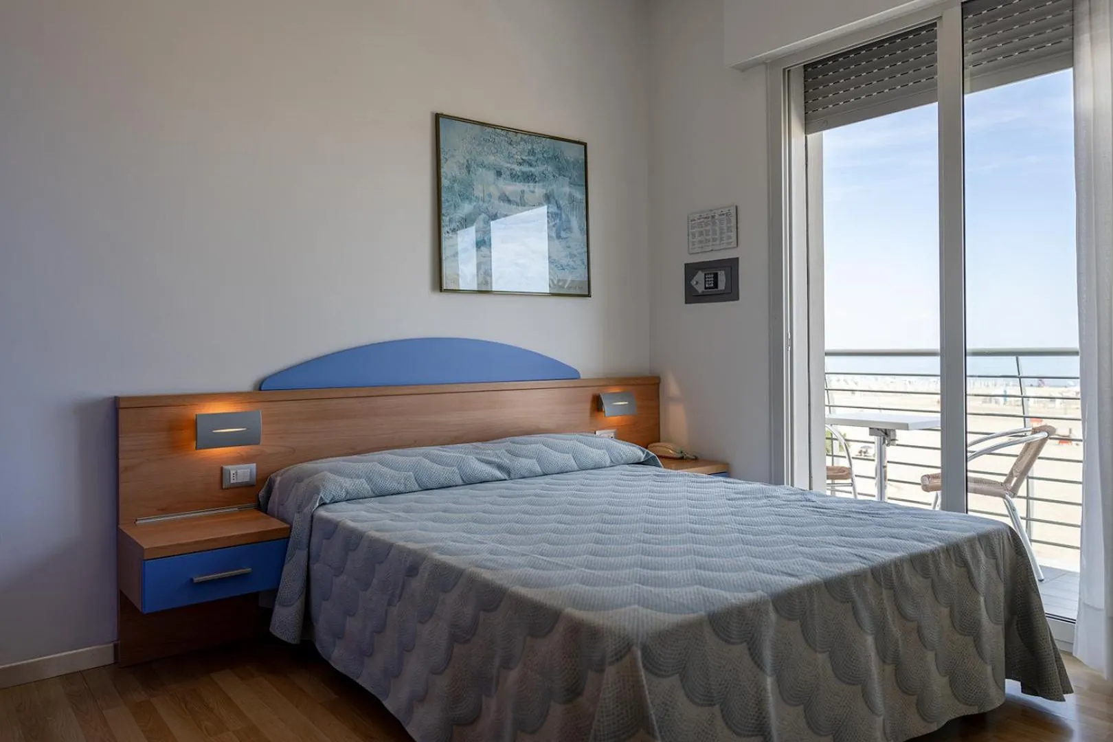 Bed in Hotel Riviera