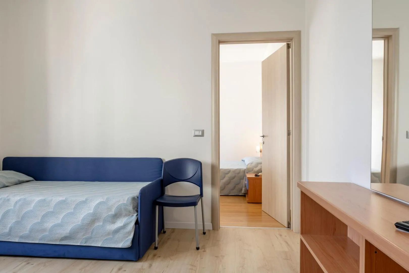 Bed in Hotel Riviera