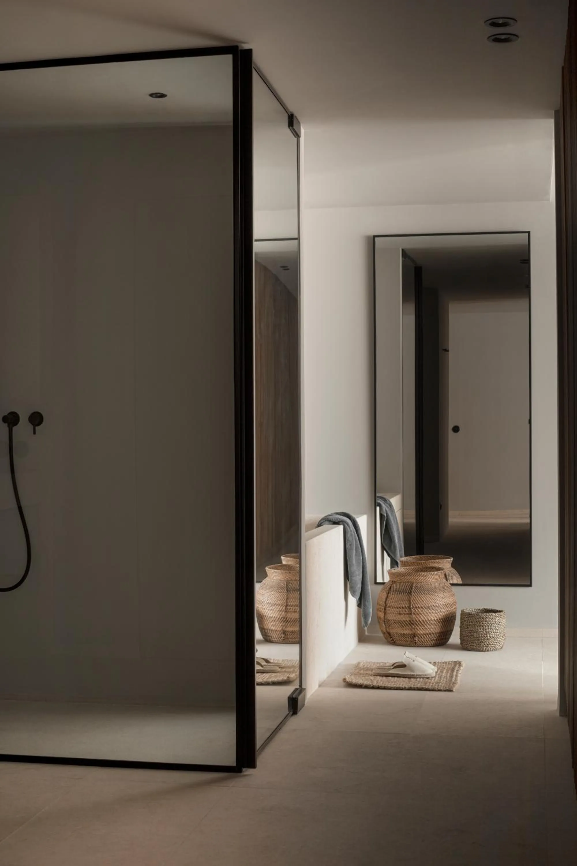 Bath, Bed in OKU Ibiza