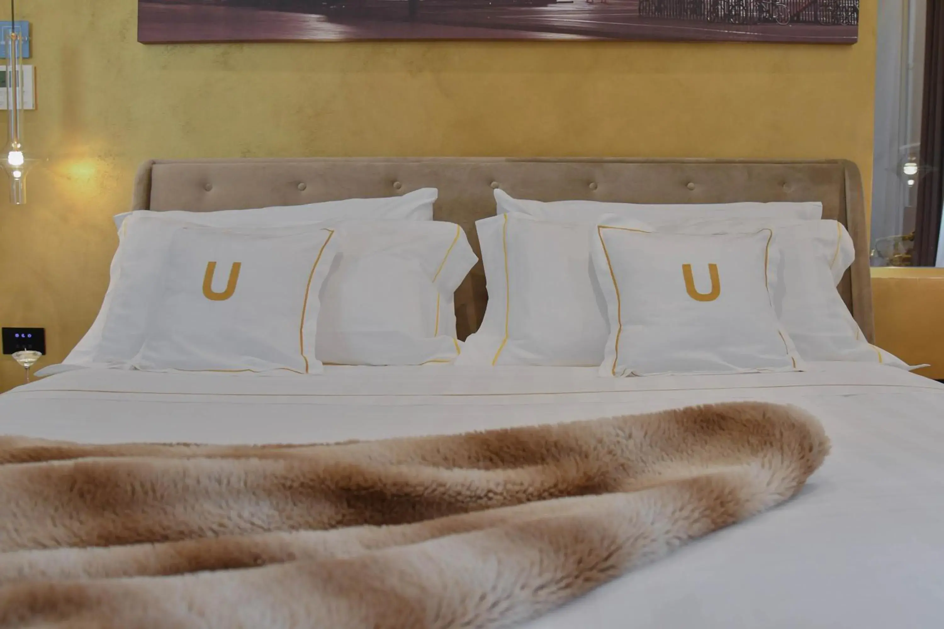 Bed in The Unique Brera Suites Bed in The Unique Brera Suites