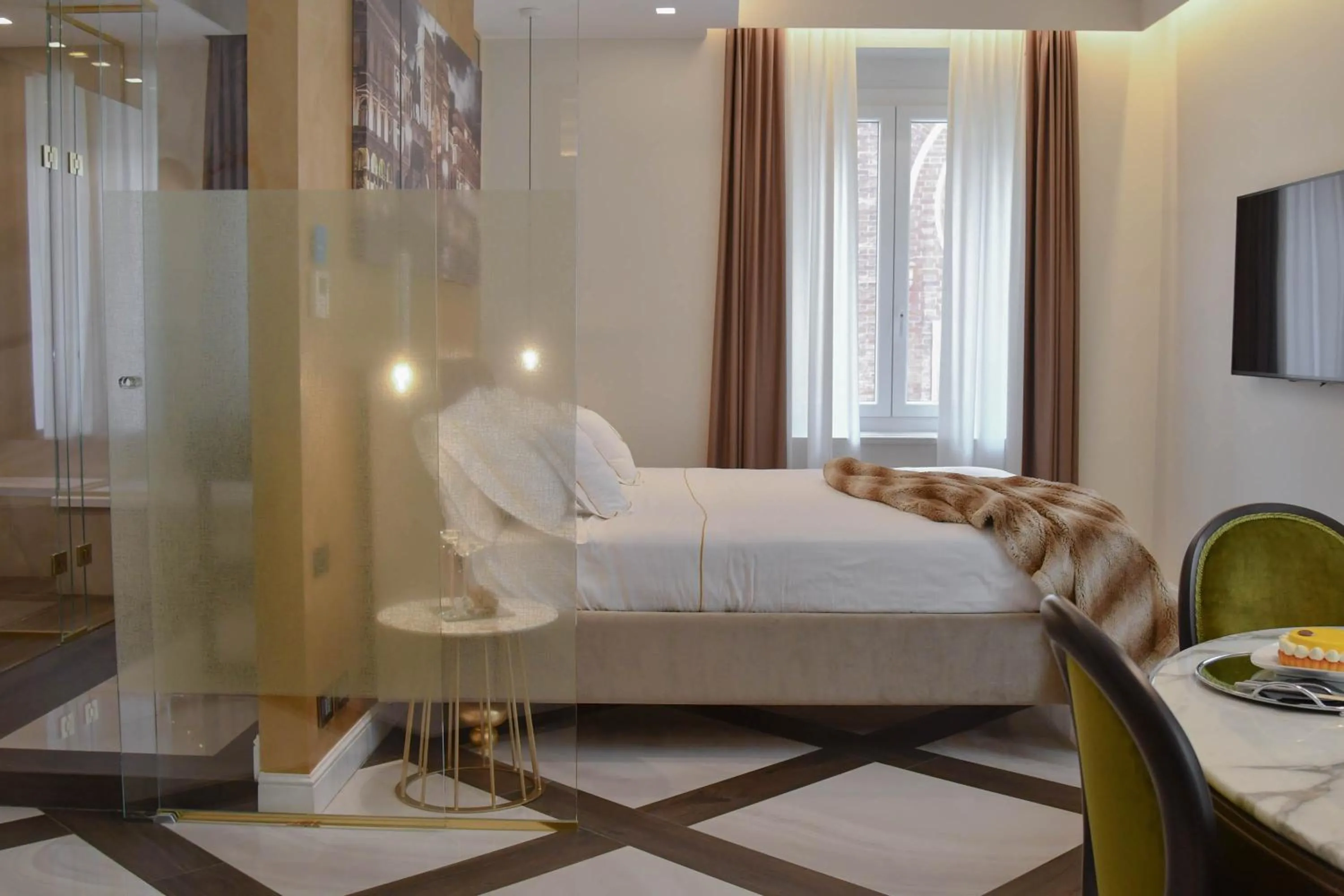 Bed in The Unique Brera Suites