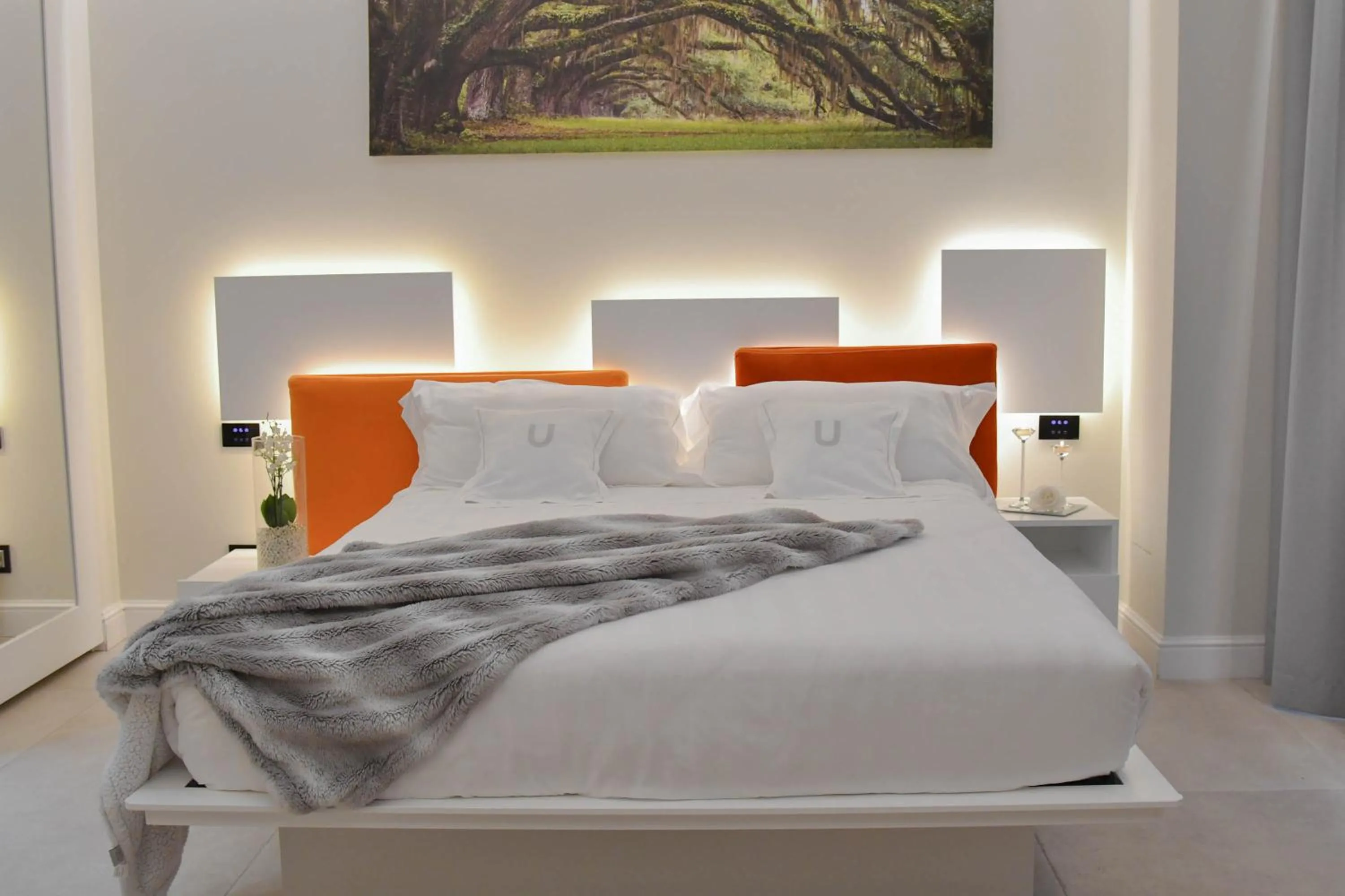 Bed in The Unique Brera Suites