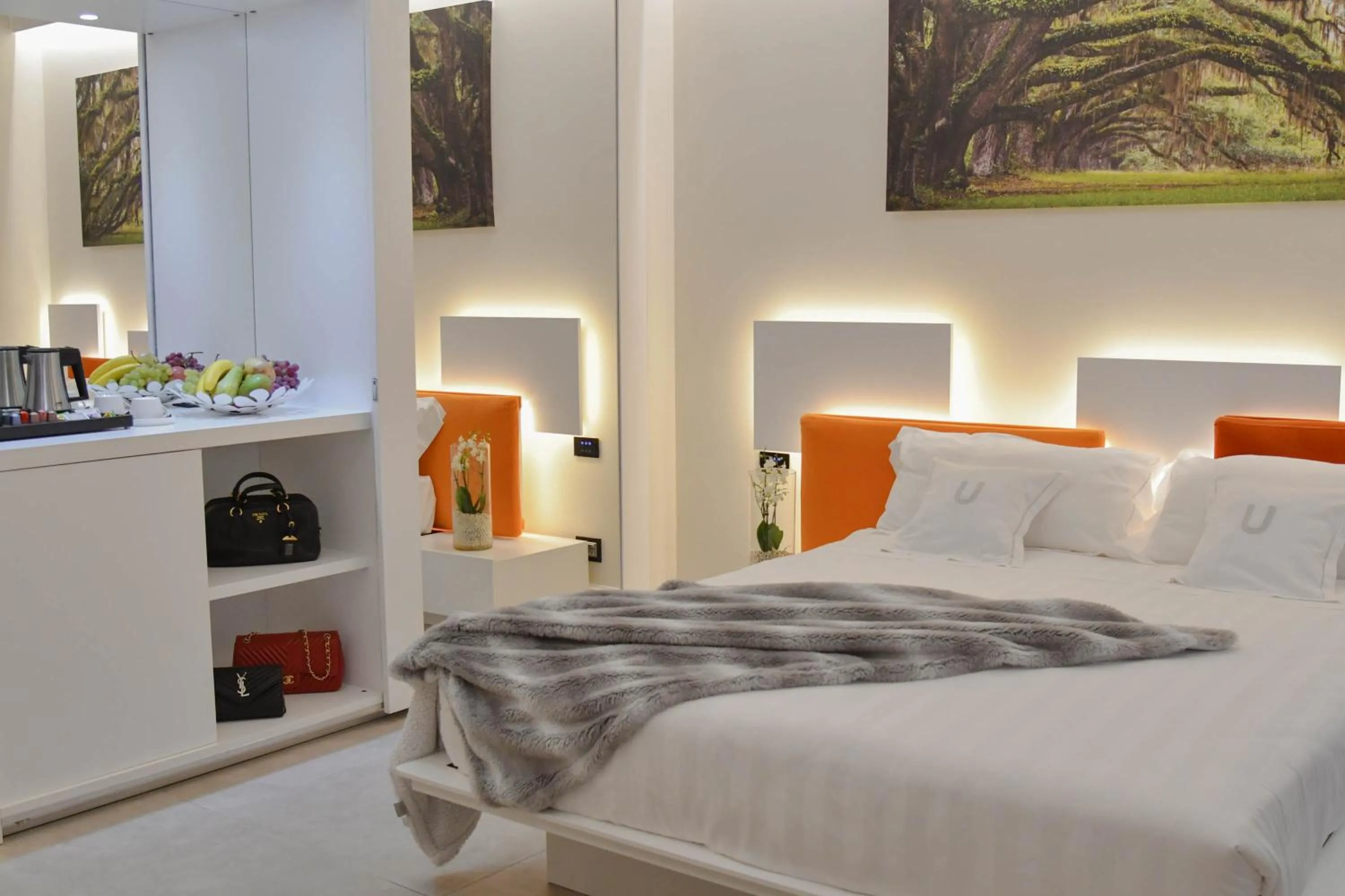 Bed in The Unique Brera Suites