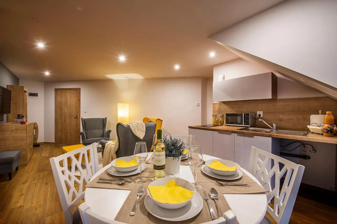 Kitchen or kitchenette in Villa Bellevue Wellness