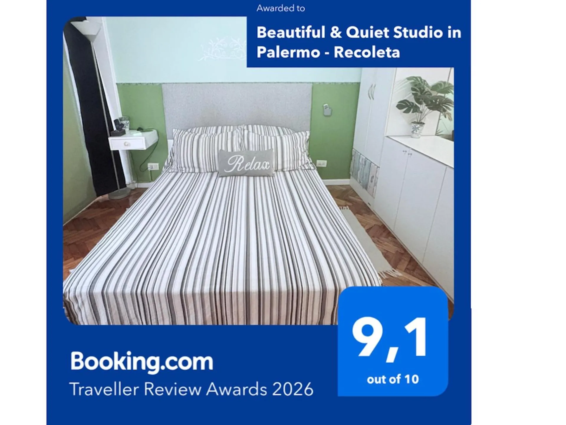 Beautiful & Quiet Studio in Palermo - Recoleta