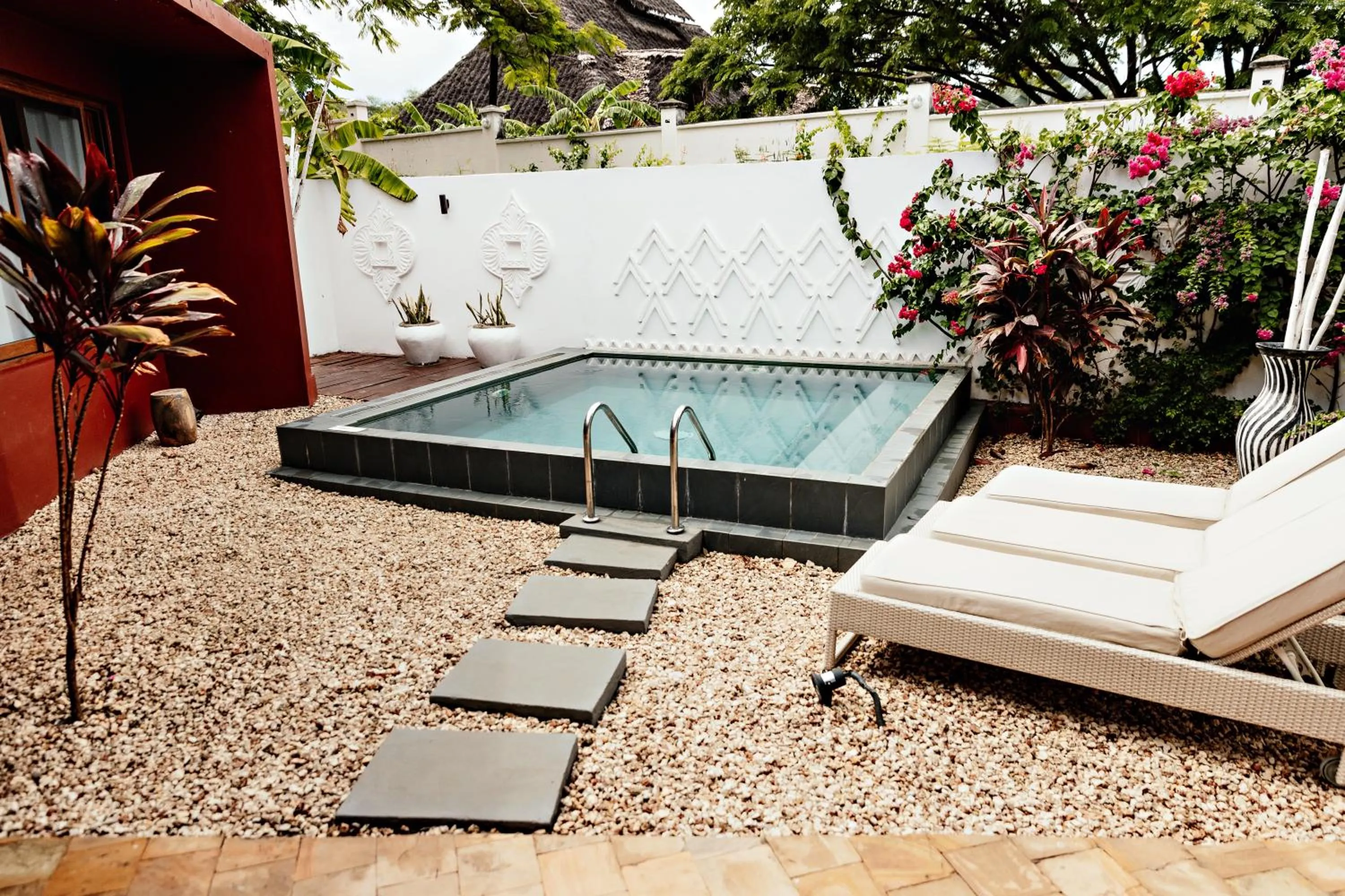Patio in Gold Zanzibar Beach House & Spa