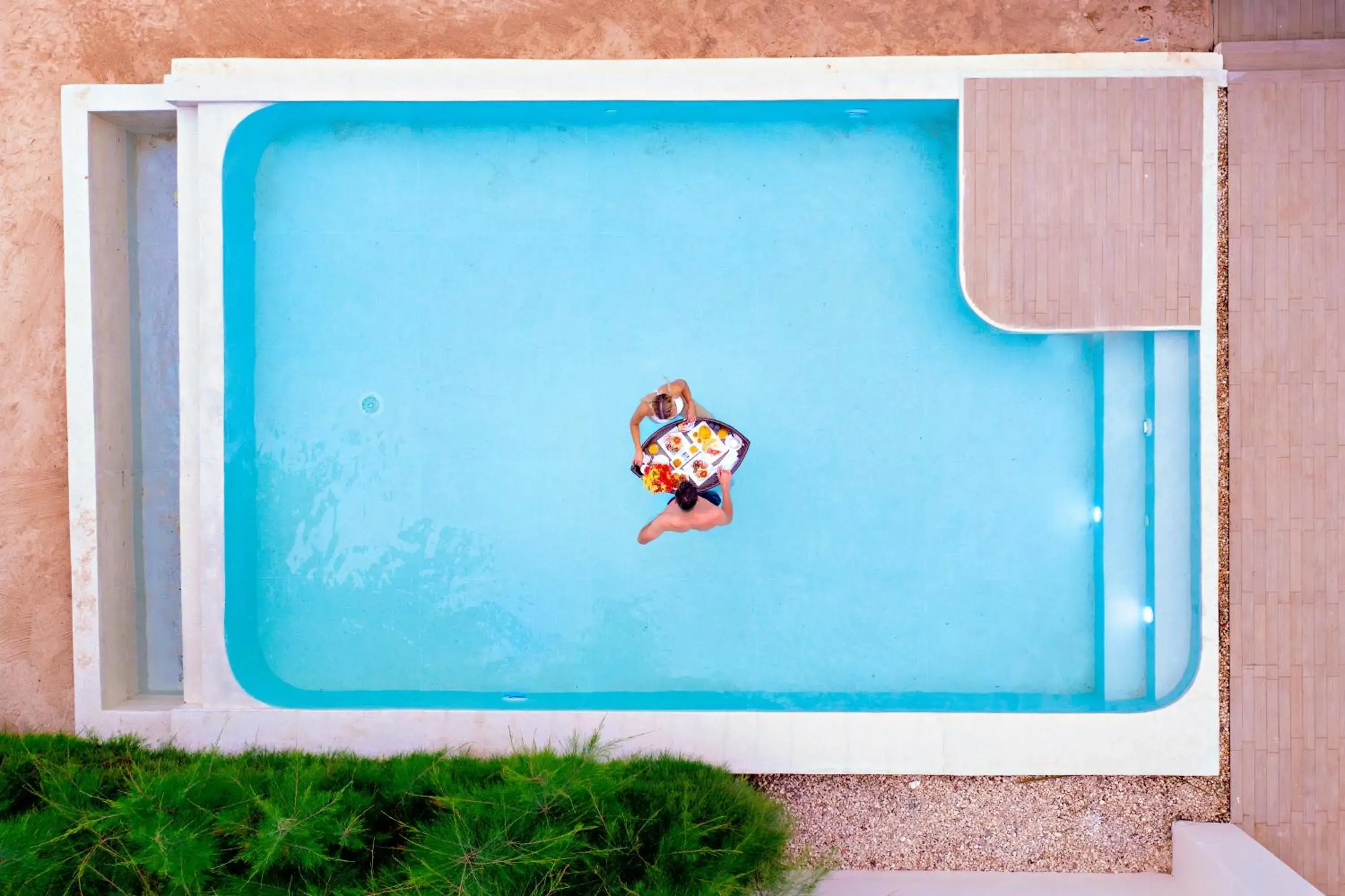 Pool view in Gold Zanzibar Beach House & Spa Pool view in Gold Zanzibar Beach House & Spa
