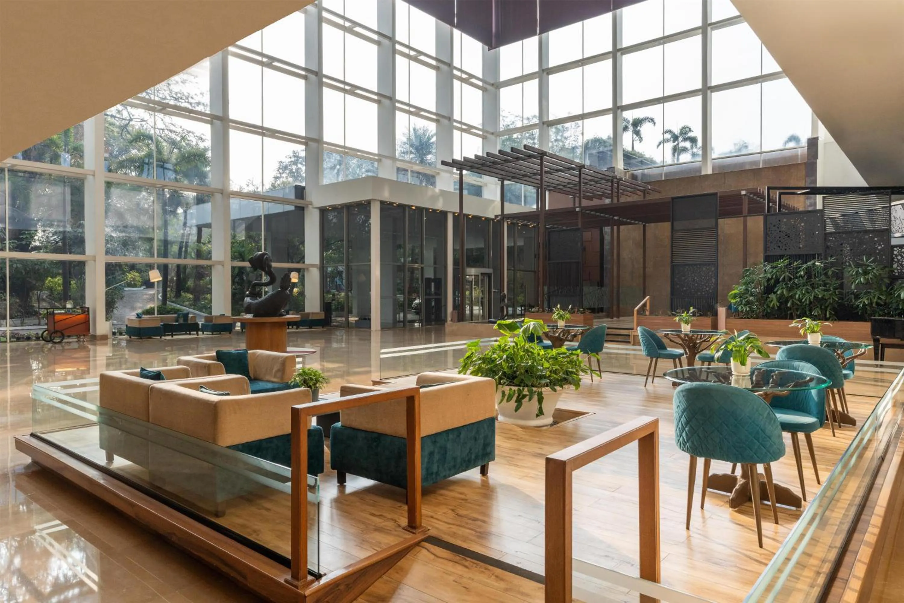 Lobby or reception in Radisson Blu Plaza Hotel Hyderabad Banjara Hills