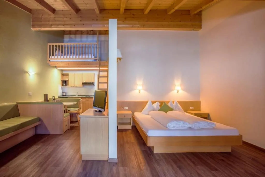 Bed in Mountain Living Apartments