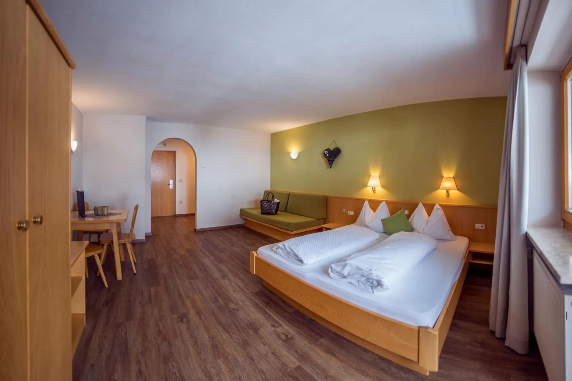 Bed in Mountain Living Apartments