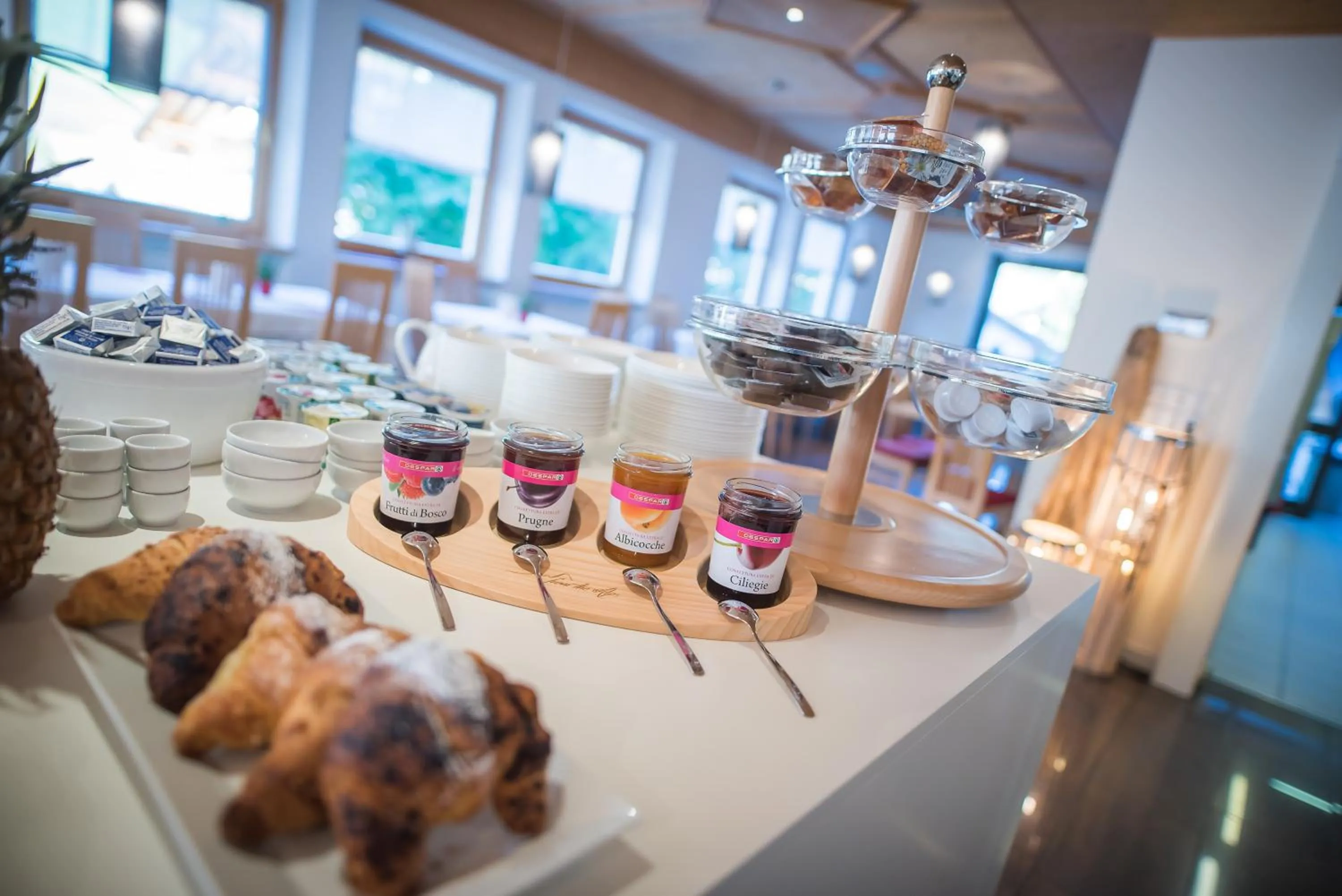 Italian breakfast in Mountain Living Apartments