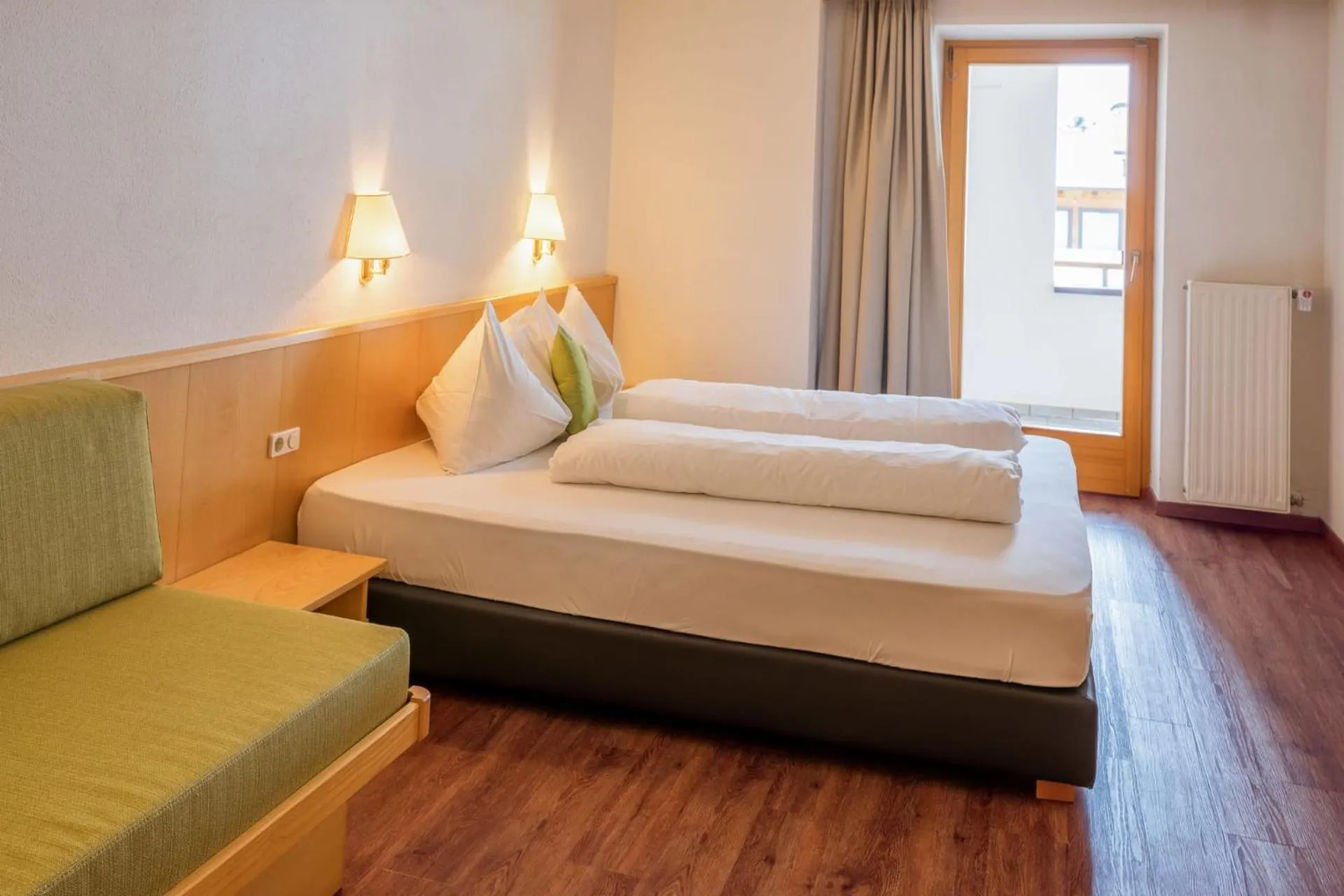 Bed in Mountain Living Apartments