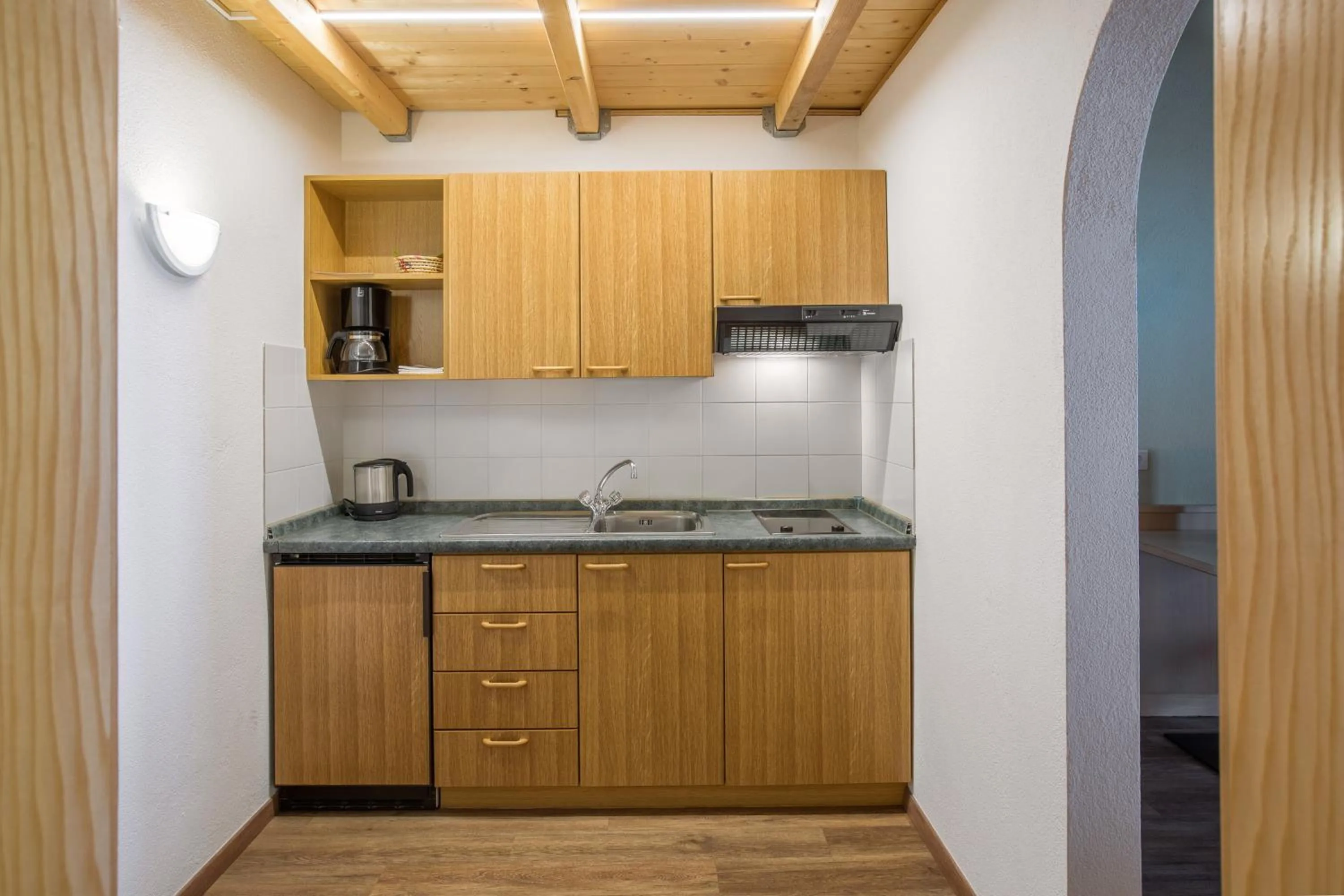 Kitchen or kitchenette in Mountain Living Apartments
