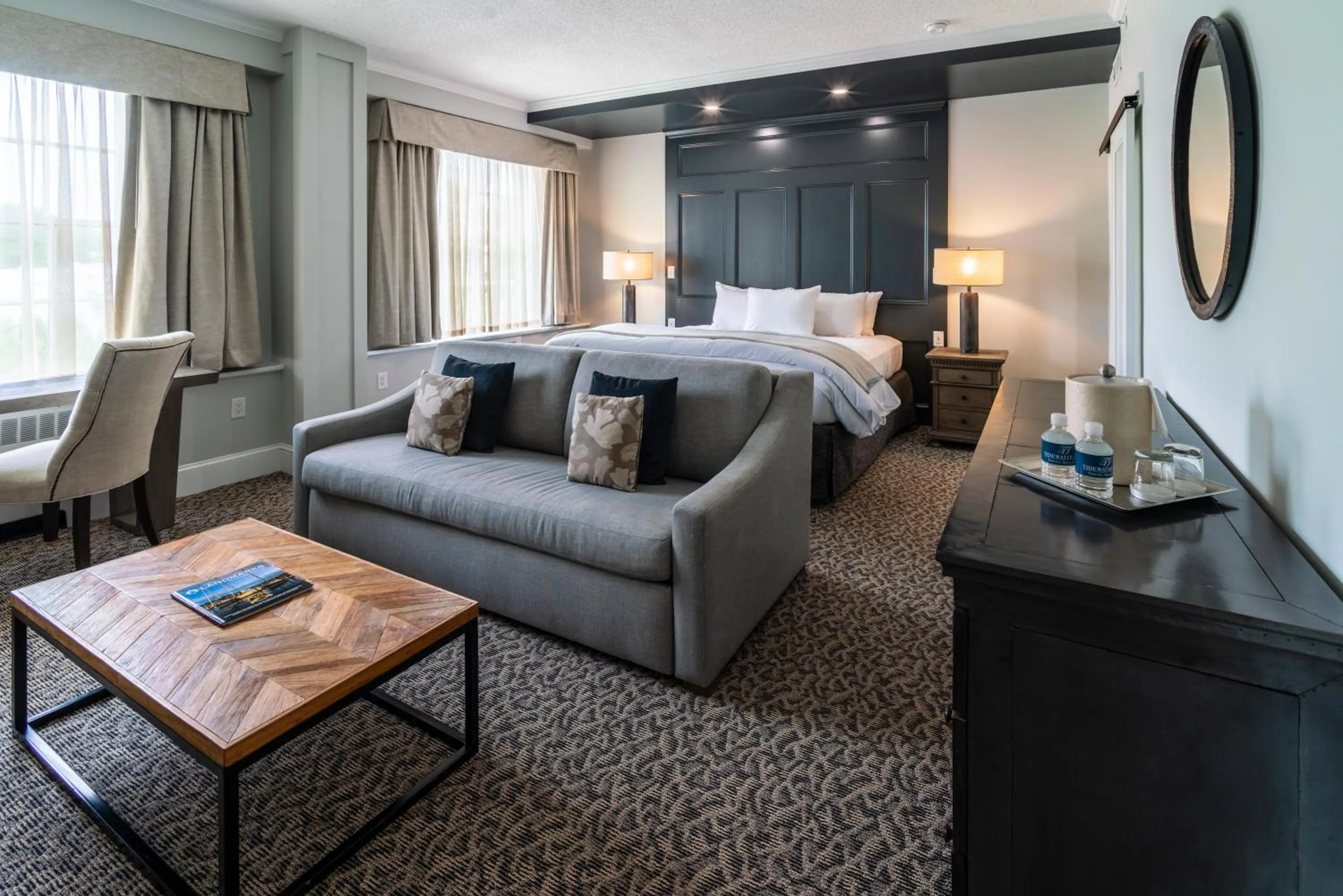 Bed in The Tidewater Inn